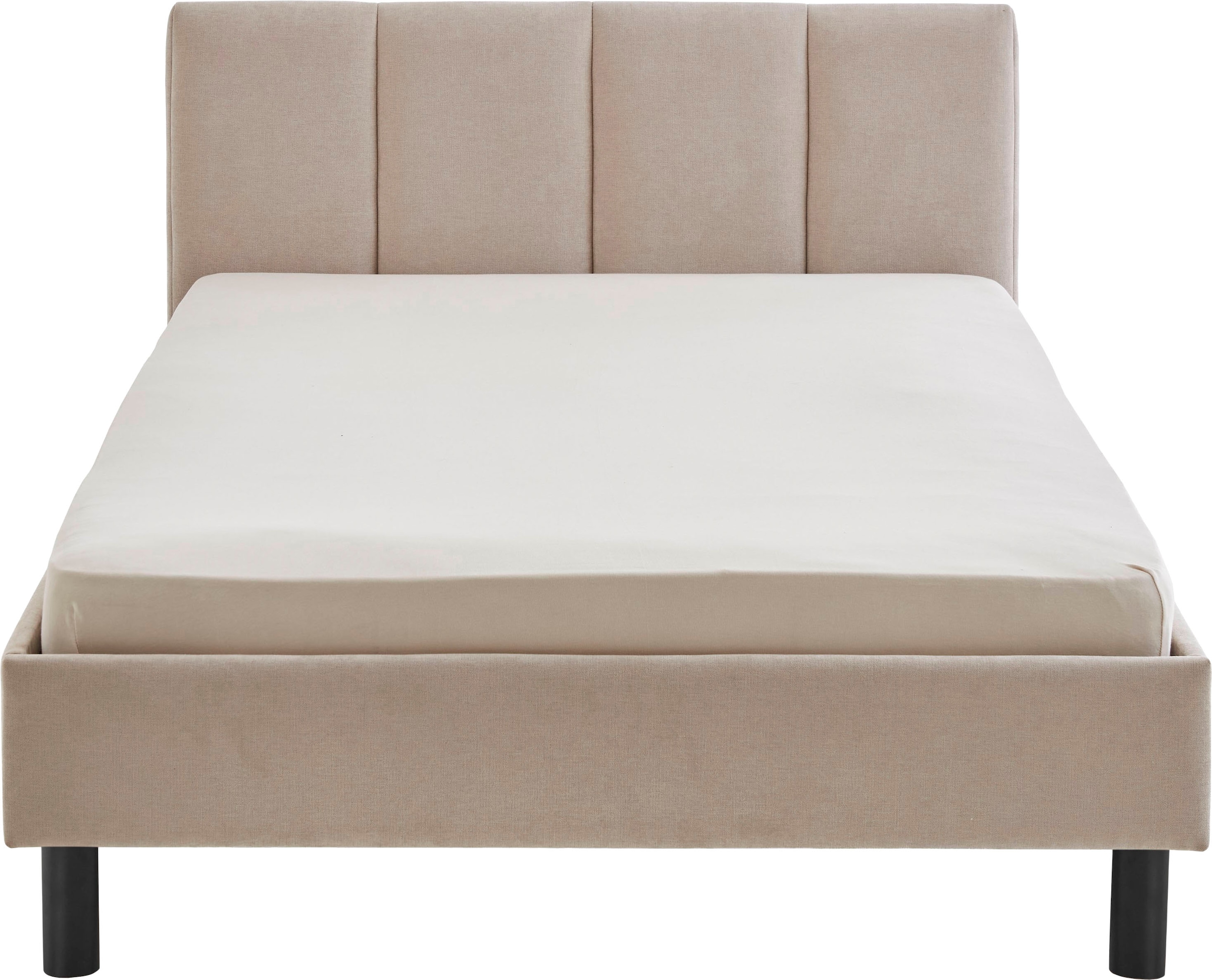 meise.möbel Polsterbett »Joker, in verschiedenen Breiten und Farben erhältlich« wahlweise mit schwarzem oder eichefarbigem Holzfuss