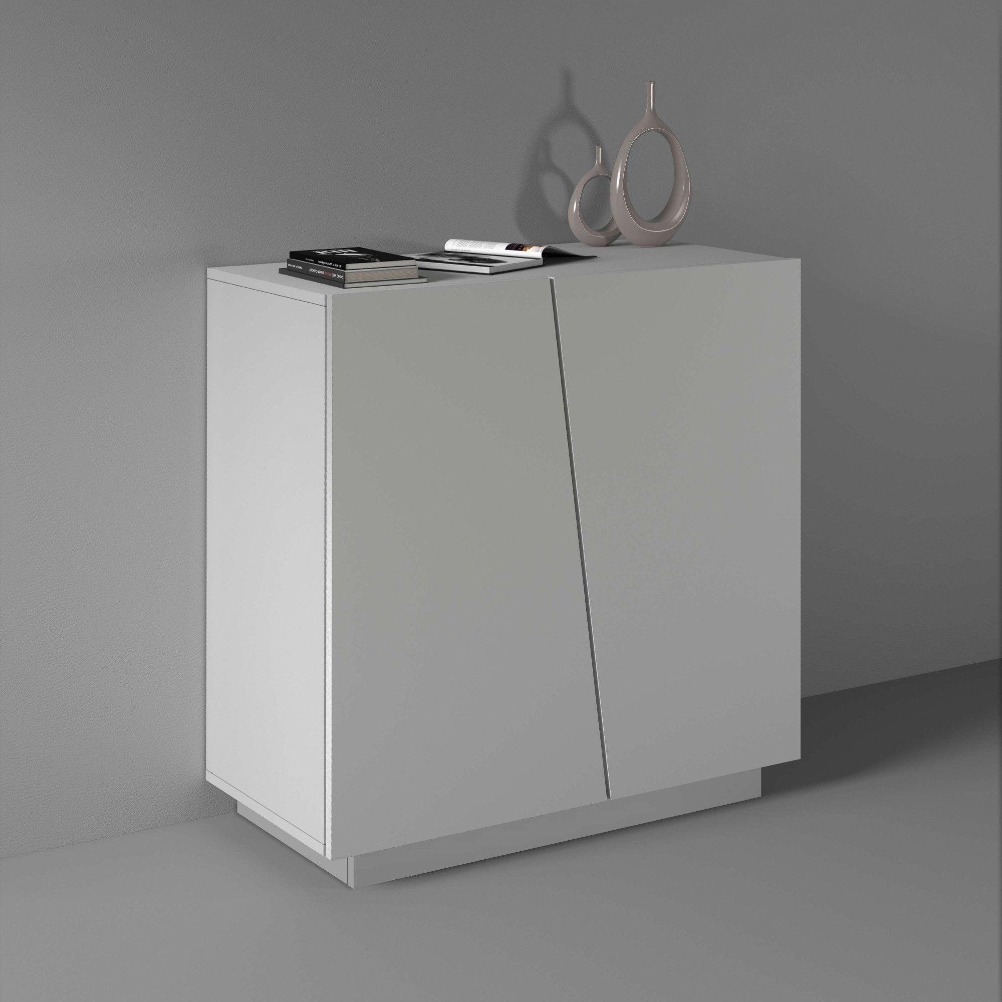 Home affaire Armoire de classement »Vega, Mehrzweckschrank, Büroschrank, mit 2 Türen« & verstellbaren Einlegeböden, Höhe 86 oder 166 cm, Made in Italy