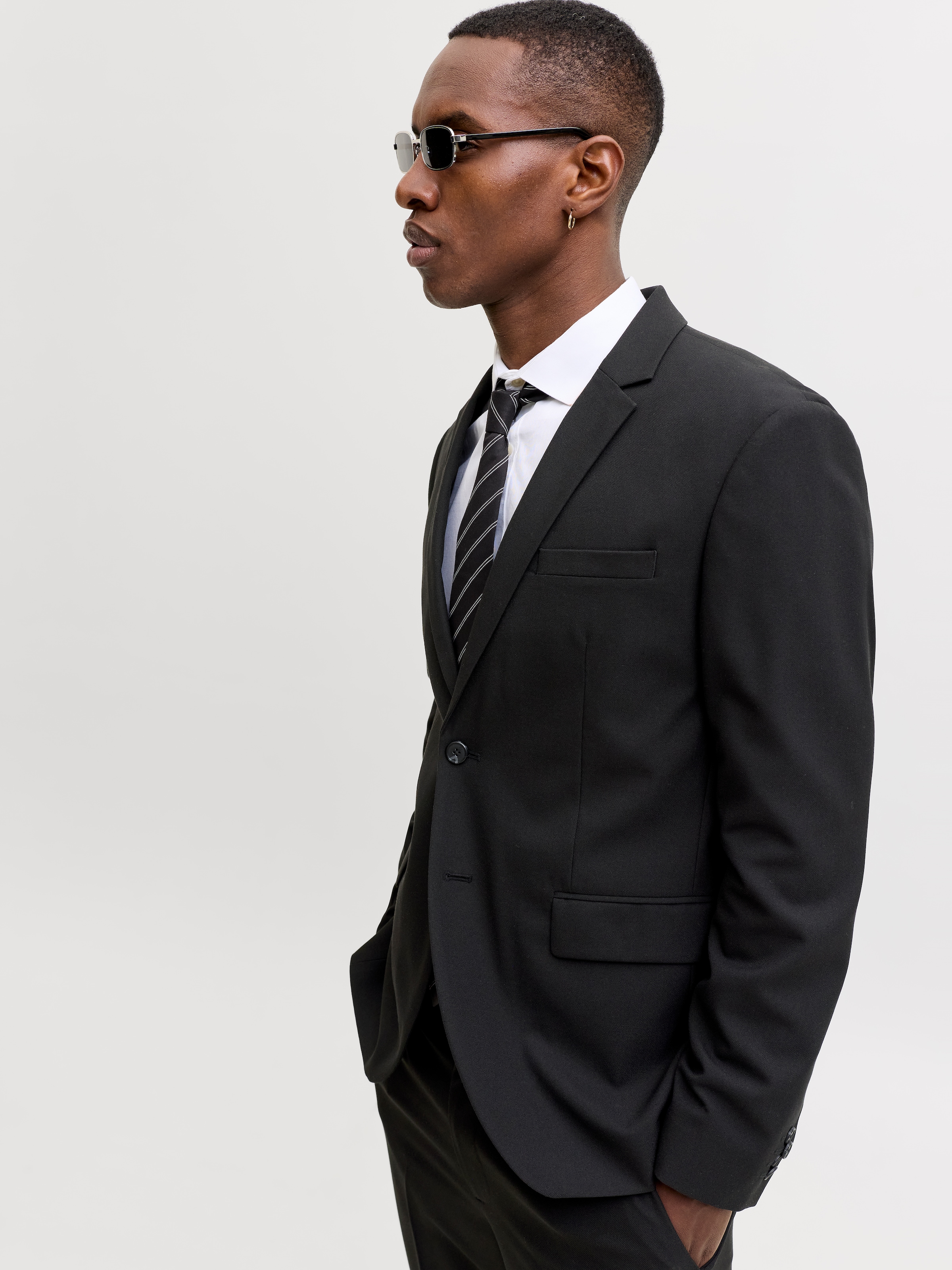 Jack & Jones Veste »JPRBLAMARTIN BLAZER CO01« Mélange de matières, coupe slim