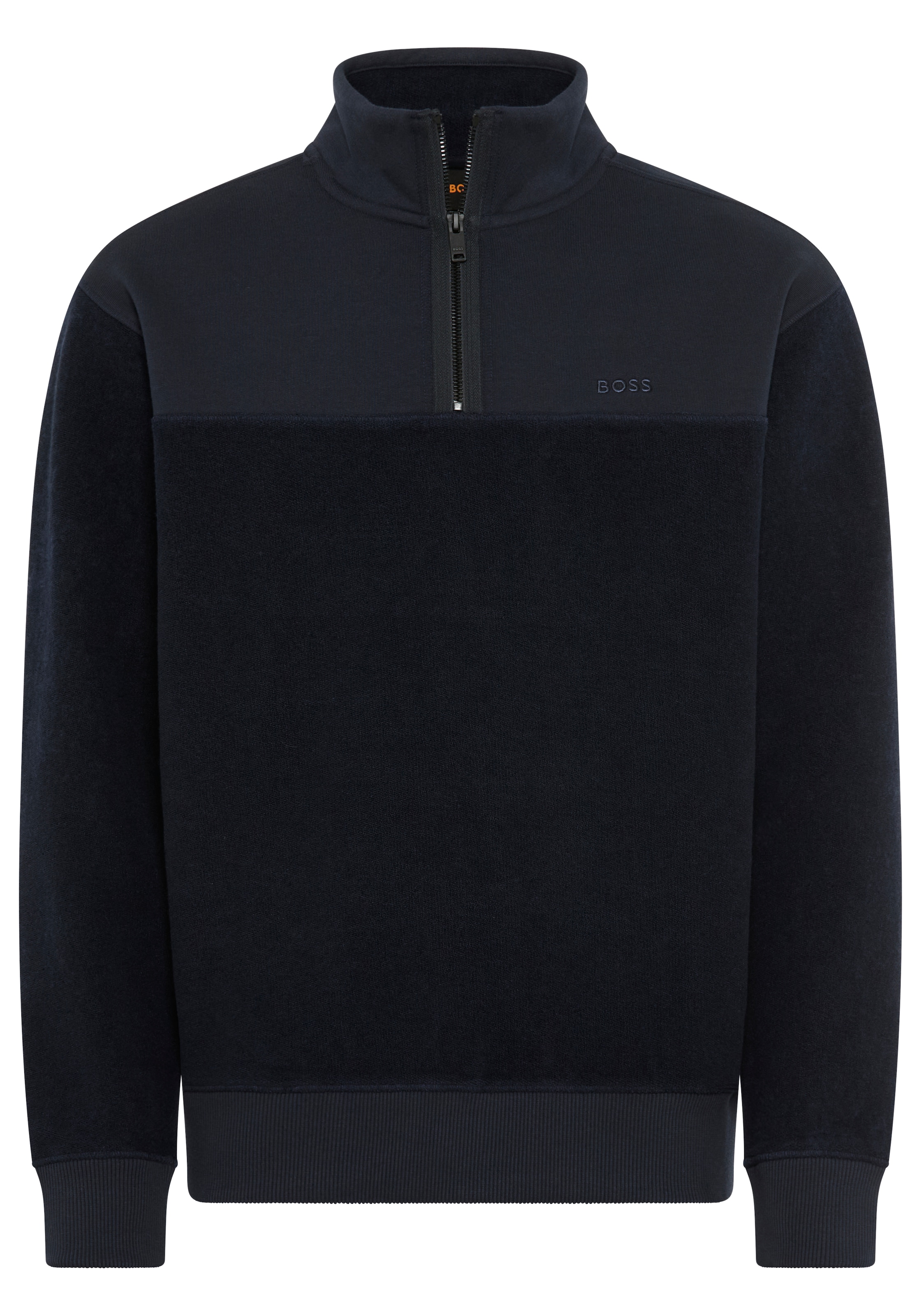 BOSS ORANGE Sweatshirt »Ze winterbrush«, regular fit, mit Stehkragen und Reissverschluss
