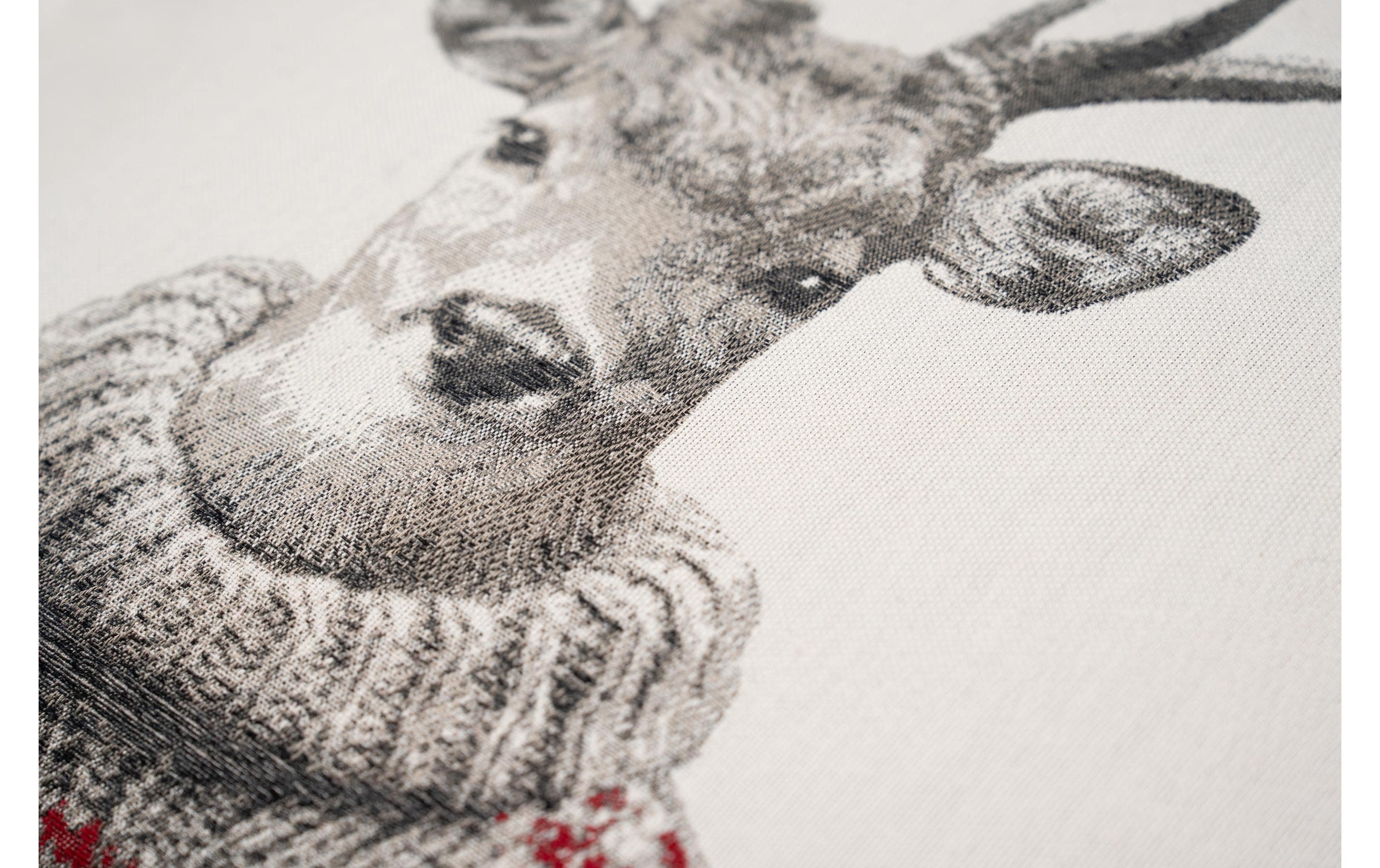 Casa Leon Housse de coussin »Kissenhülle Hirsch mit Pullover 45 x 45 cm«