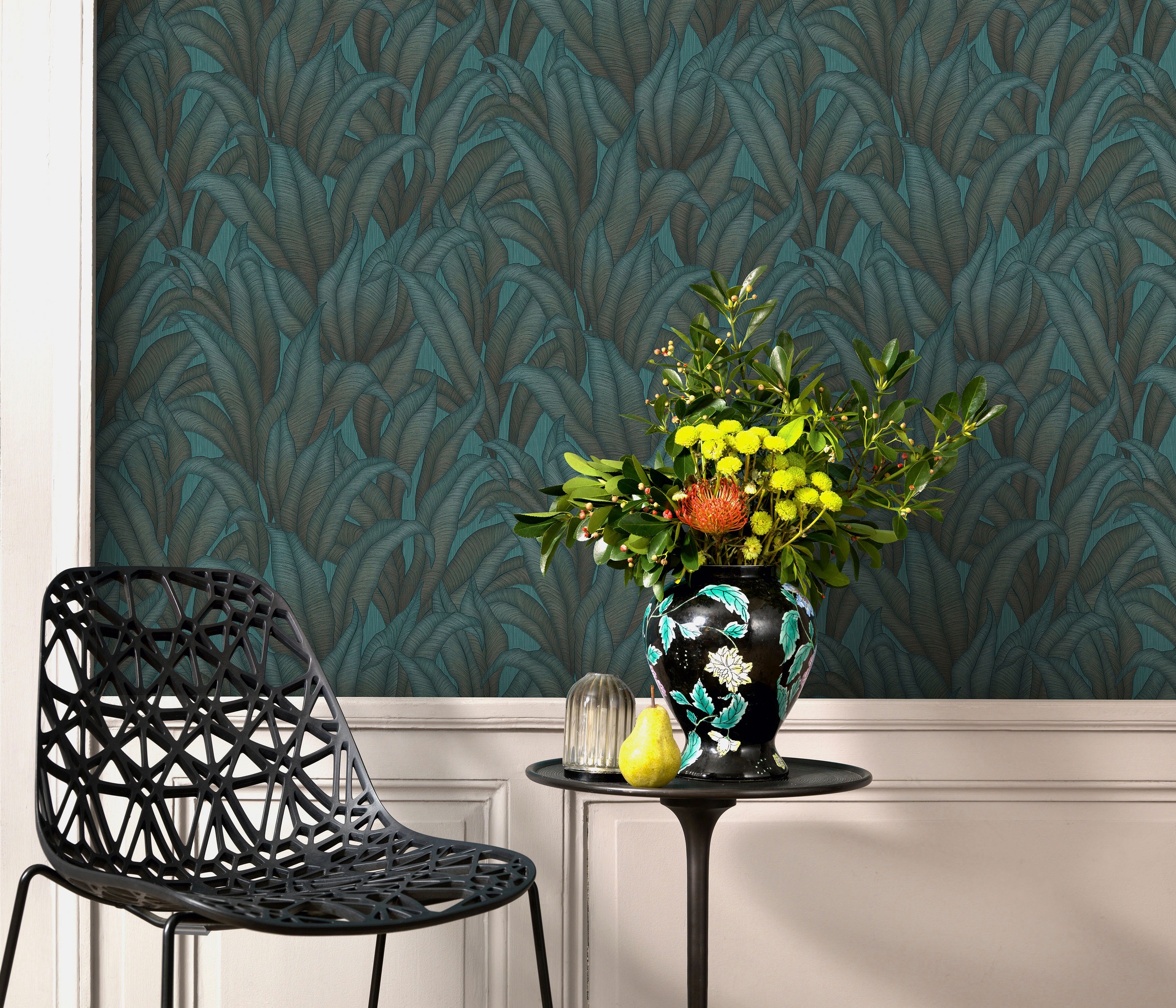 Fashion for walls Papier peint intissé »Sansibar« floral gaufrée sans phtalates