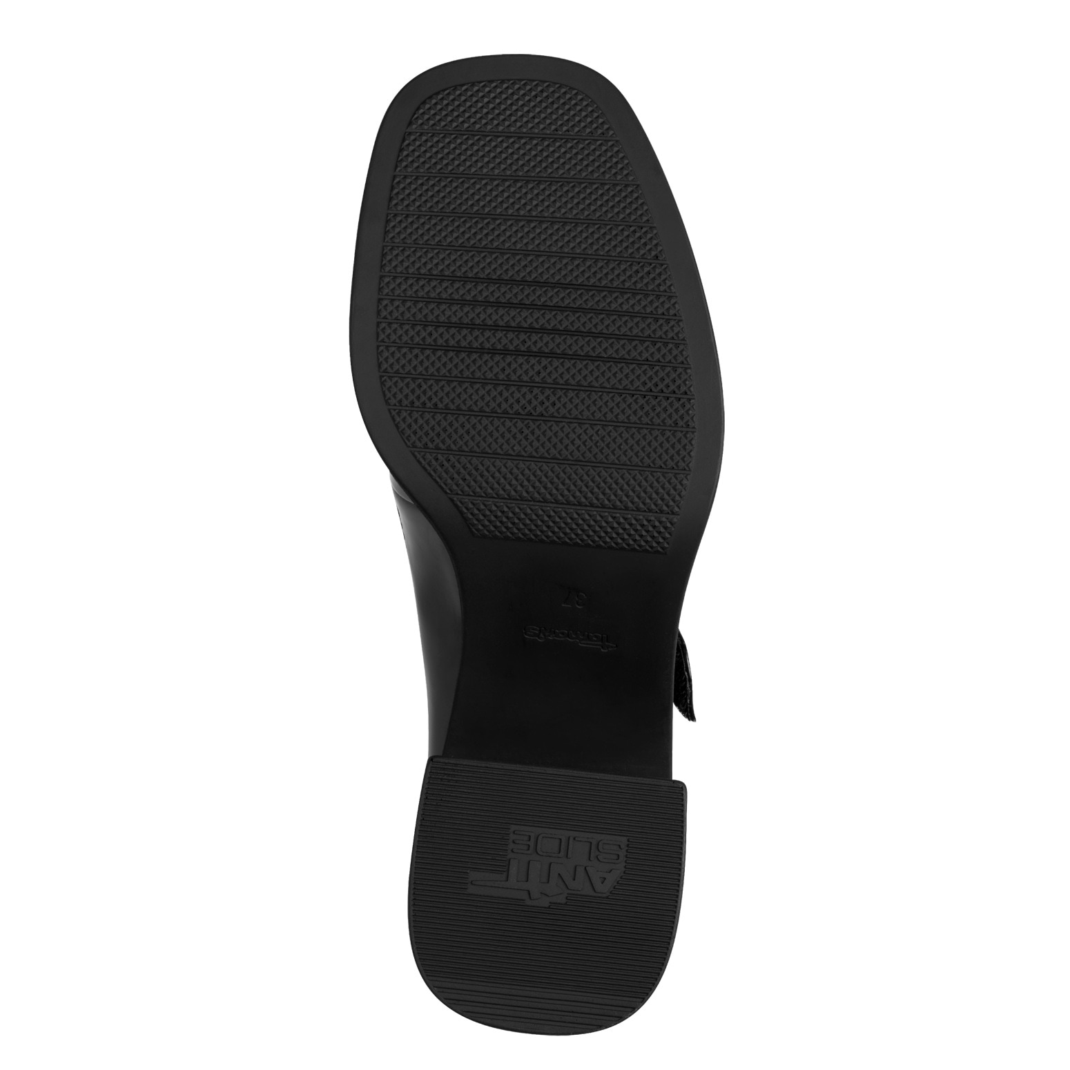Tamaris Escarpins à bride  talon bloc, escarpin élégant à bride, chaussure en fabrication vegan