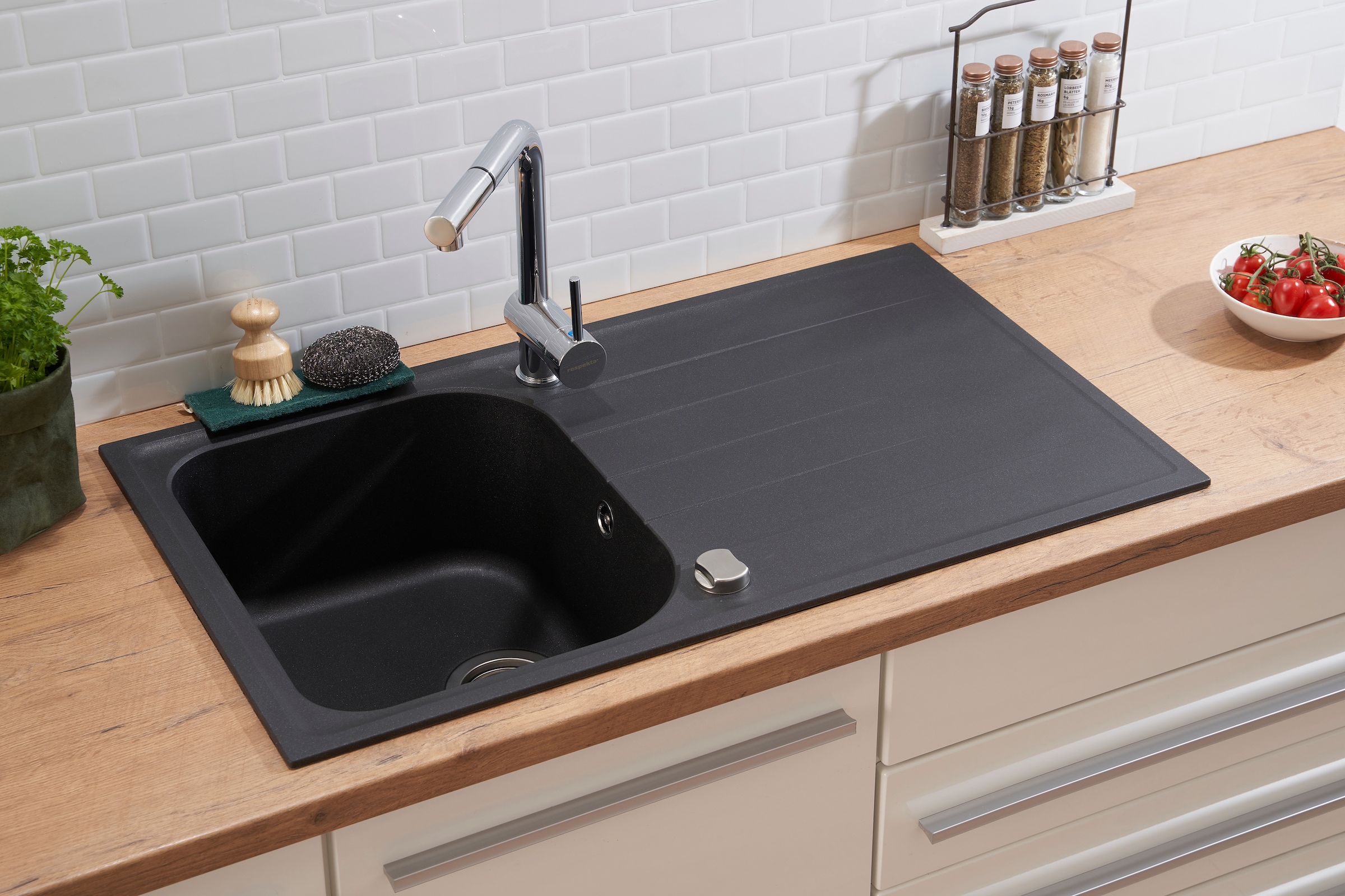 RESPEKTA Evier encastré »ORLANDO86X50B«