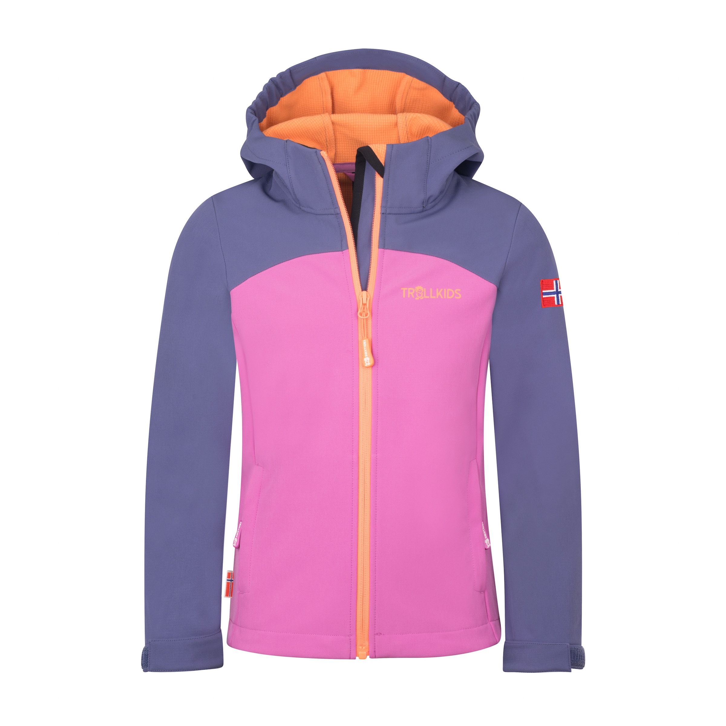 TROLLKIDS Softshelljacke »Girls Kristiansand Jacket XT« wasserabweisend, mit zwei Hüfttaschen mit Reissverschluss