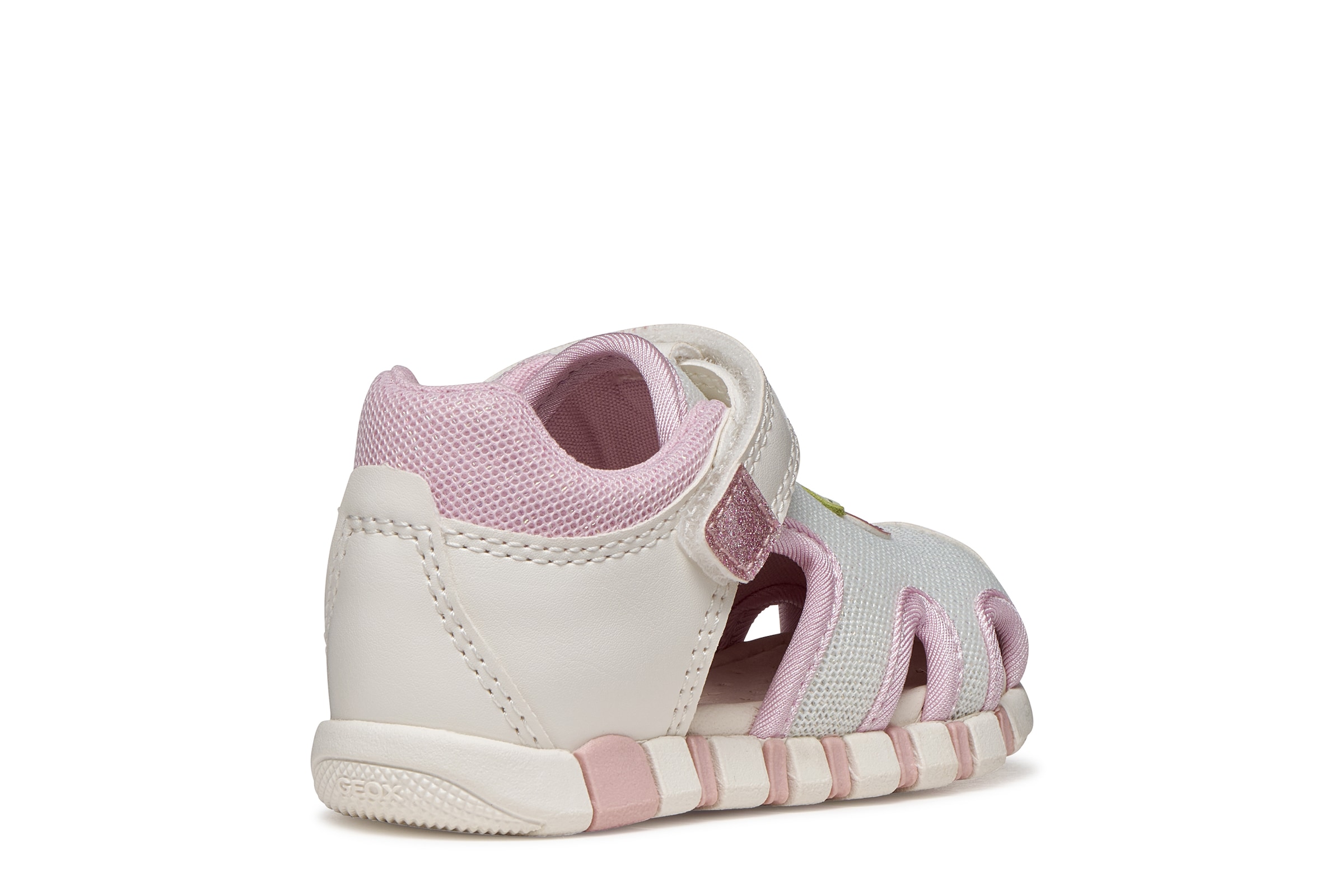 Geox Lauflernschuh »B SANDAL IUPIDOO GIR«  Babyschuh mit süssem Aufnäher, Grössenschablone zum Download