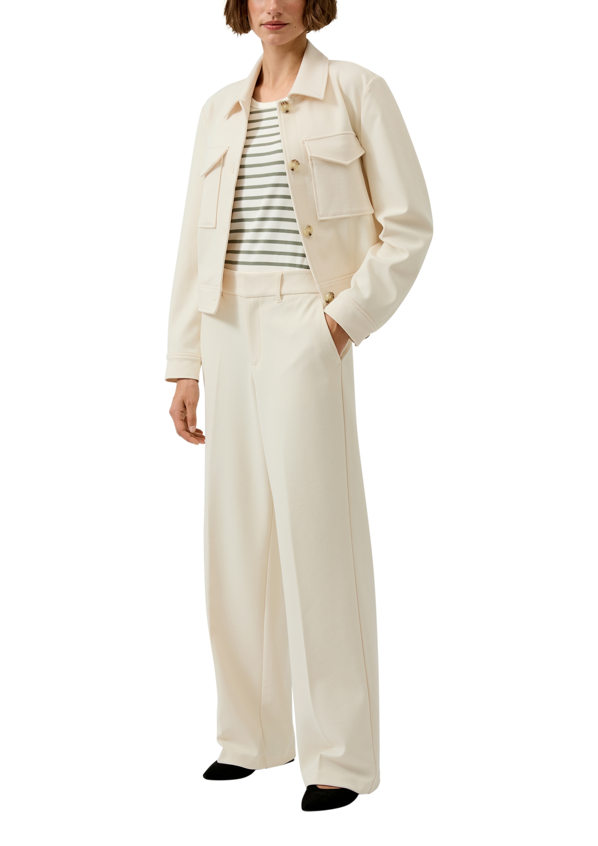 s.Oliver Pantalon en tissu  mit Bundfalte