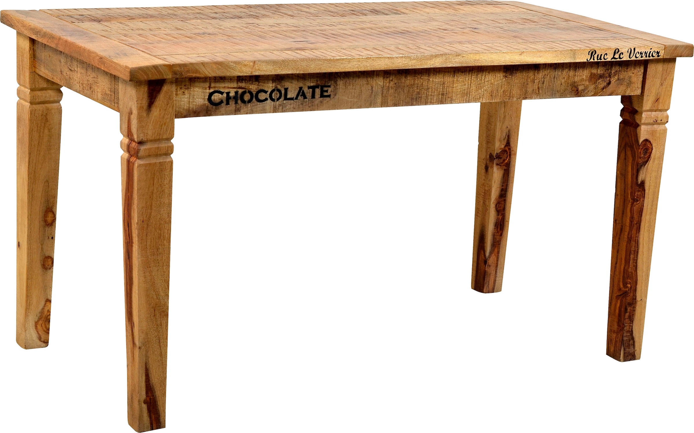 SIT Table de salle à manger »Saintes 140 x 70 cm aus Mangoholz im Vintage Used Look« table à manger massive en bois de manguier recyclé style vintage shabby chic