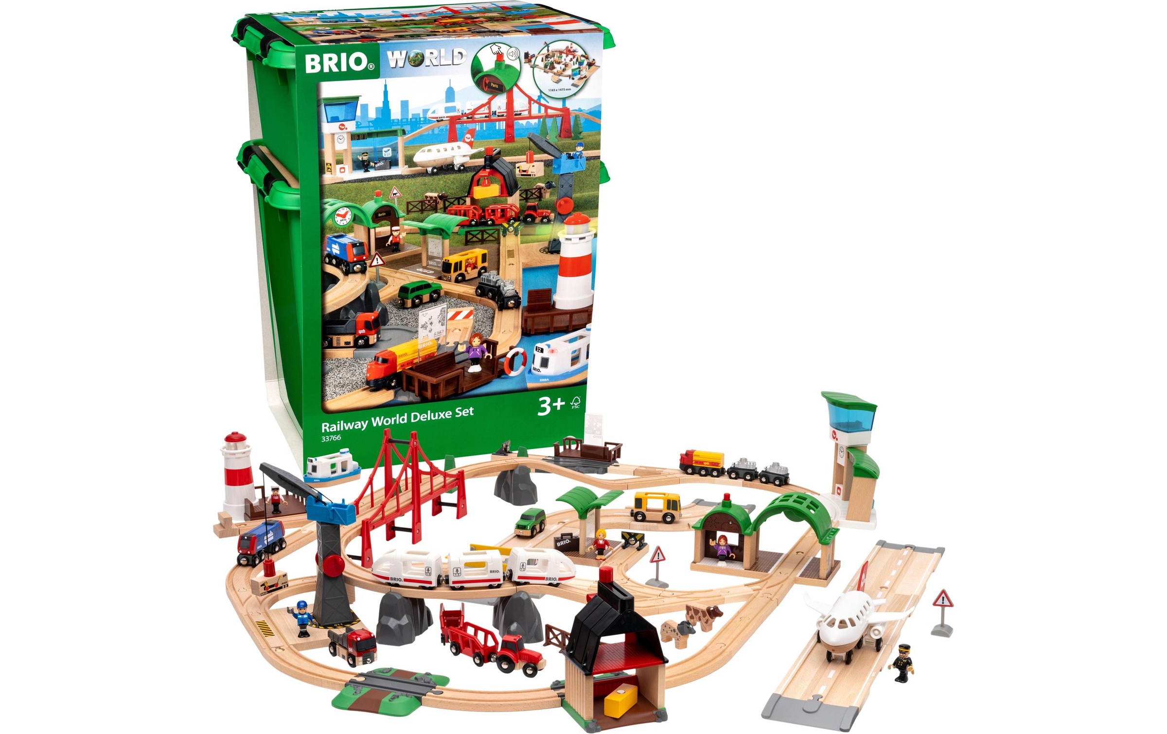 BRIO® Train jouet »Grosses Premium Set Kunststoffbox«