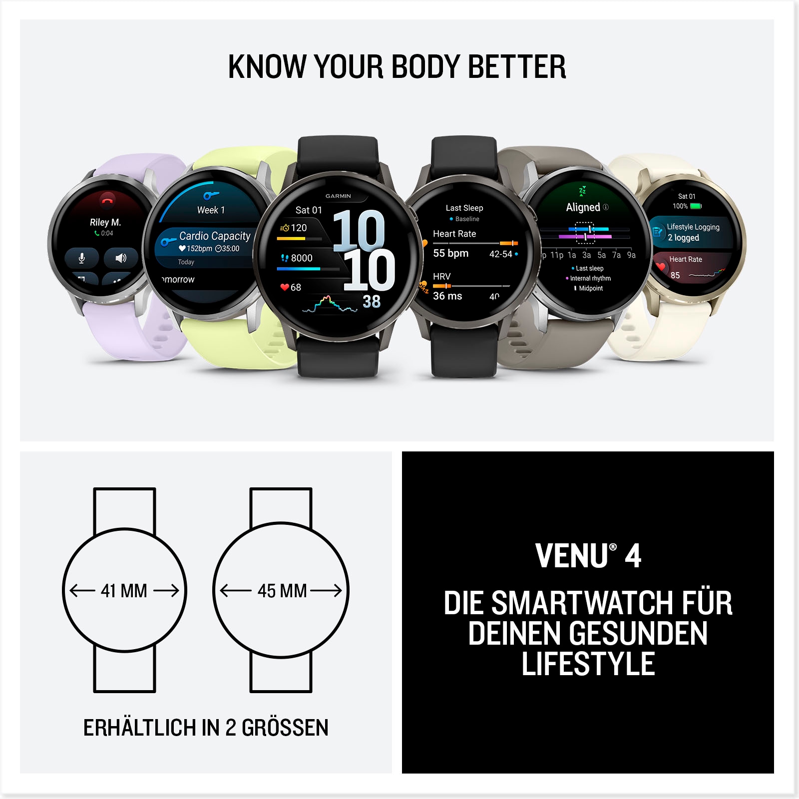 Garmin Smartwatch »Venu 4«(41/ 1,2 ″) Garmin