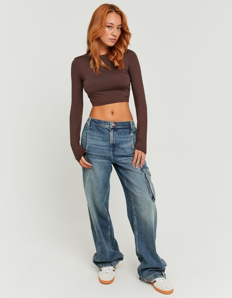 Tally Weijl Jeans cargo »SPADEGINNA« Coton, coupe baggy
