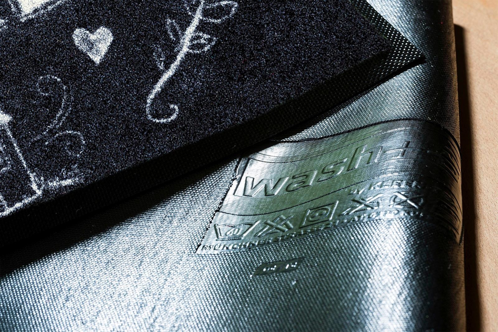 wash+dry by Kleen-Tex Tapis de sol »Chalky Home« Rectangulaire 7 mm Höhe Schmutzfangmatte, mit Spruch, rutschhemmend, waschbar