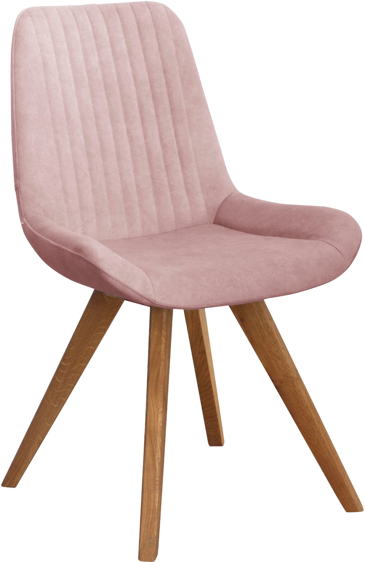 GOODproduct Schalenstuhl »Bratislava« (Set) 2 Stk.Gestell Eiche massiv geölt, Easy Care-Stoff