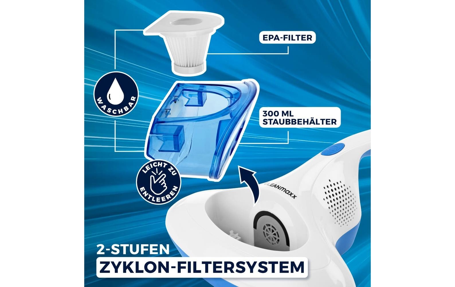 CLEANmaxx Appareil de nettoyage de matelas »mit UV-C-Licht 300W«