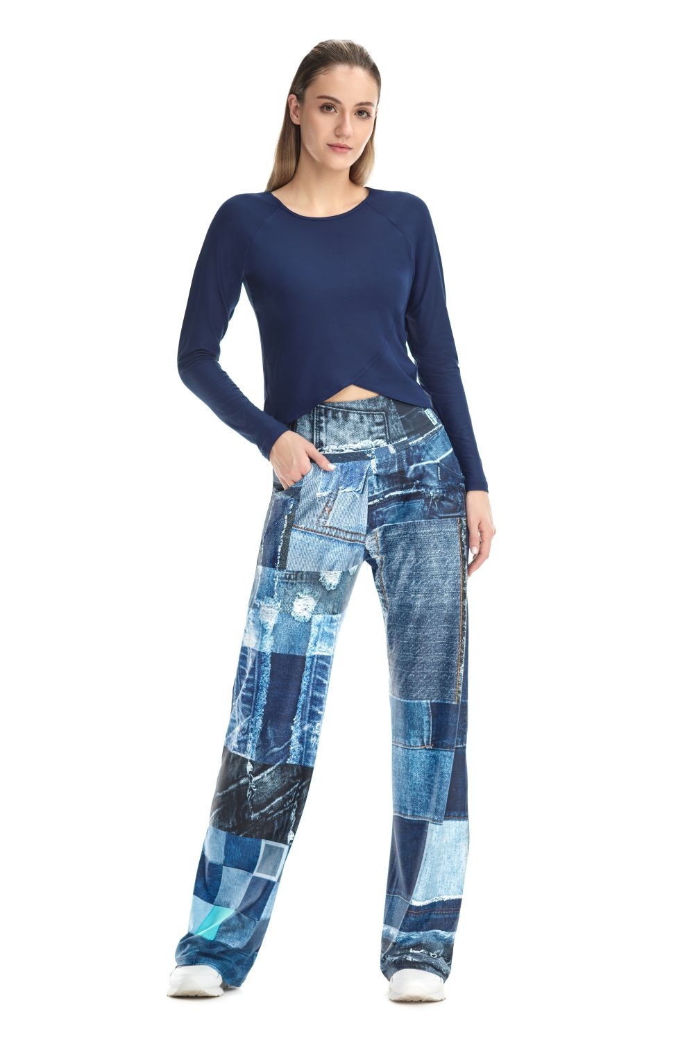 Winshape Sporthose »Functional Comfort Wide Leg Pants CUL105C«  mit Patchwork-Print
