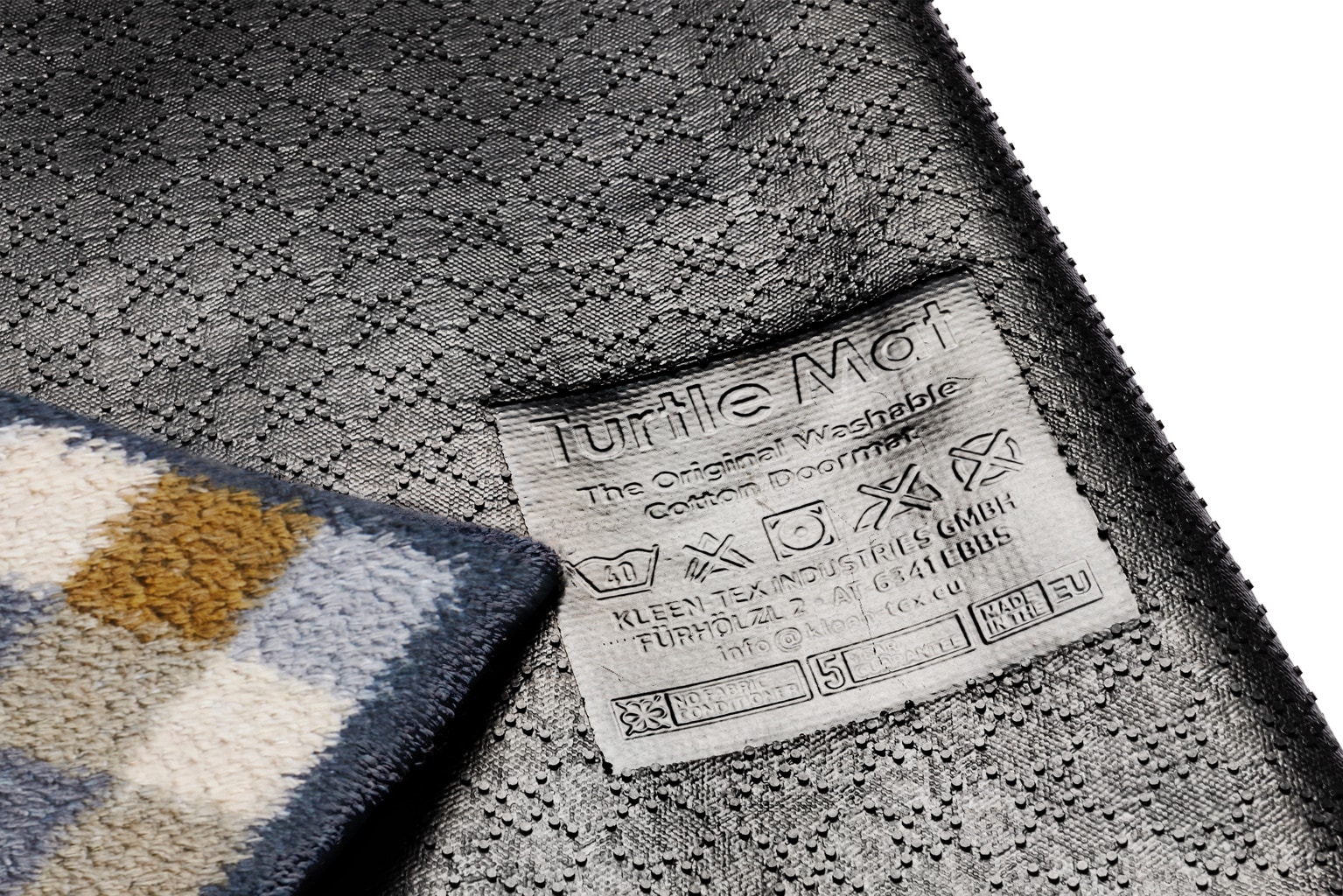 Turtle Mat Tapis de sol »und Läufer Neutral Squares« Rectangulaire 9 mm Höhe