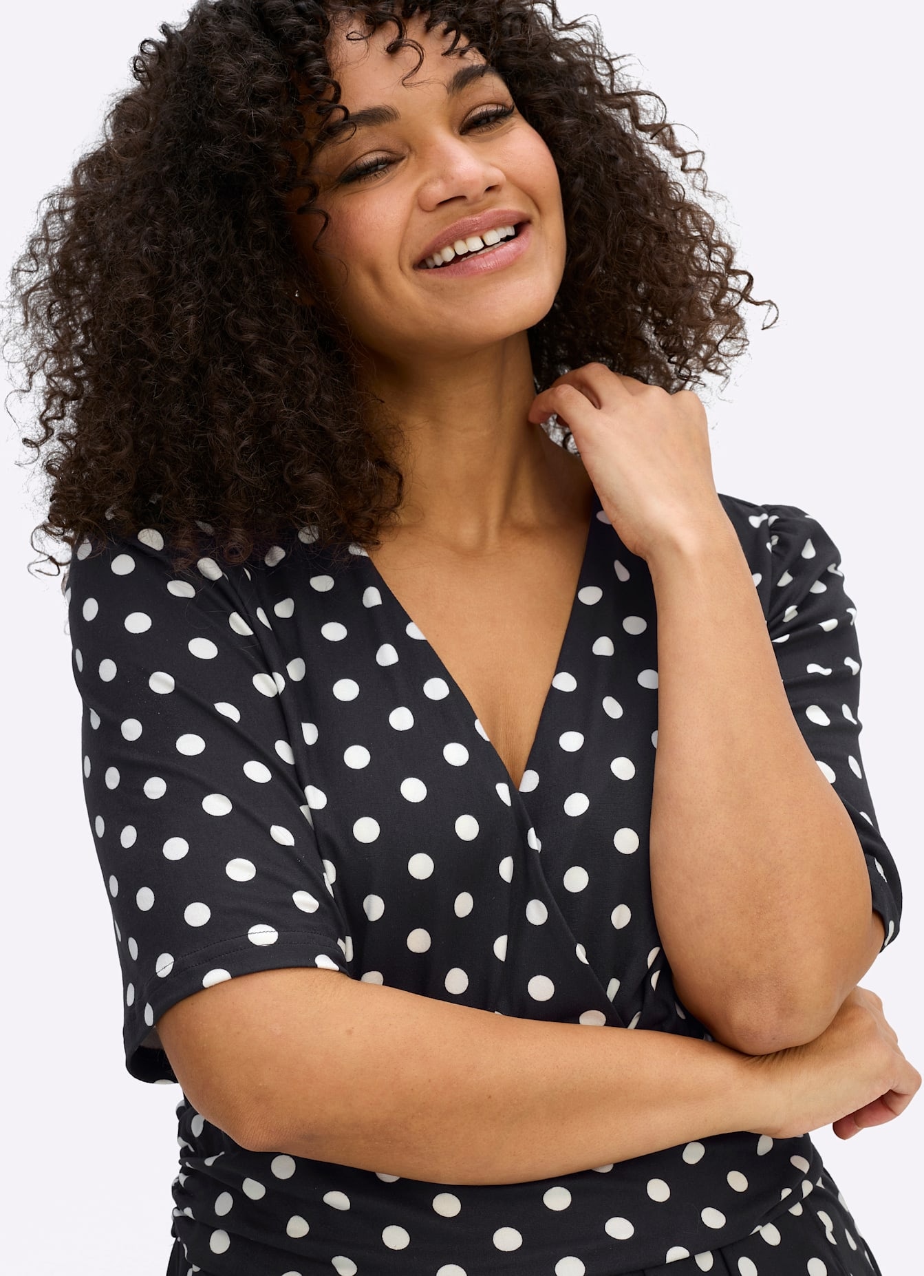 sheego by Joe Browns Robe en jersey »Jersey-Kleid« Poches pour les mains