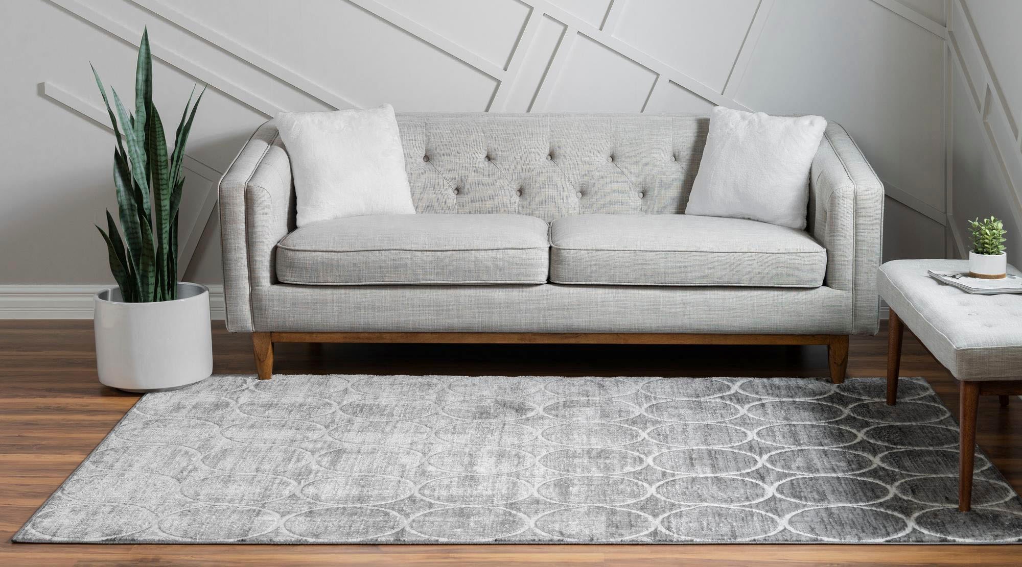 Myflair Möbel & Accessoires Teppich »Titan Trellis, LAGERRÄUMUNG!« rechteckig 13 mm Höhe Kurzflor, gewebt, modernes Design, Motiv Kreise