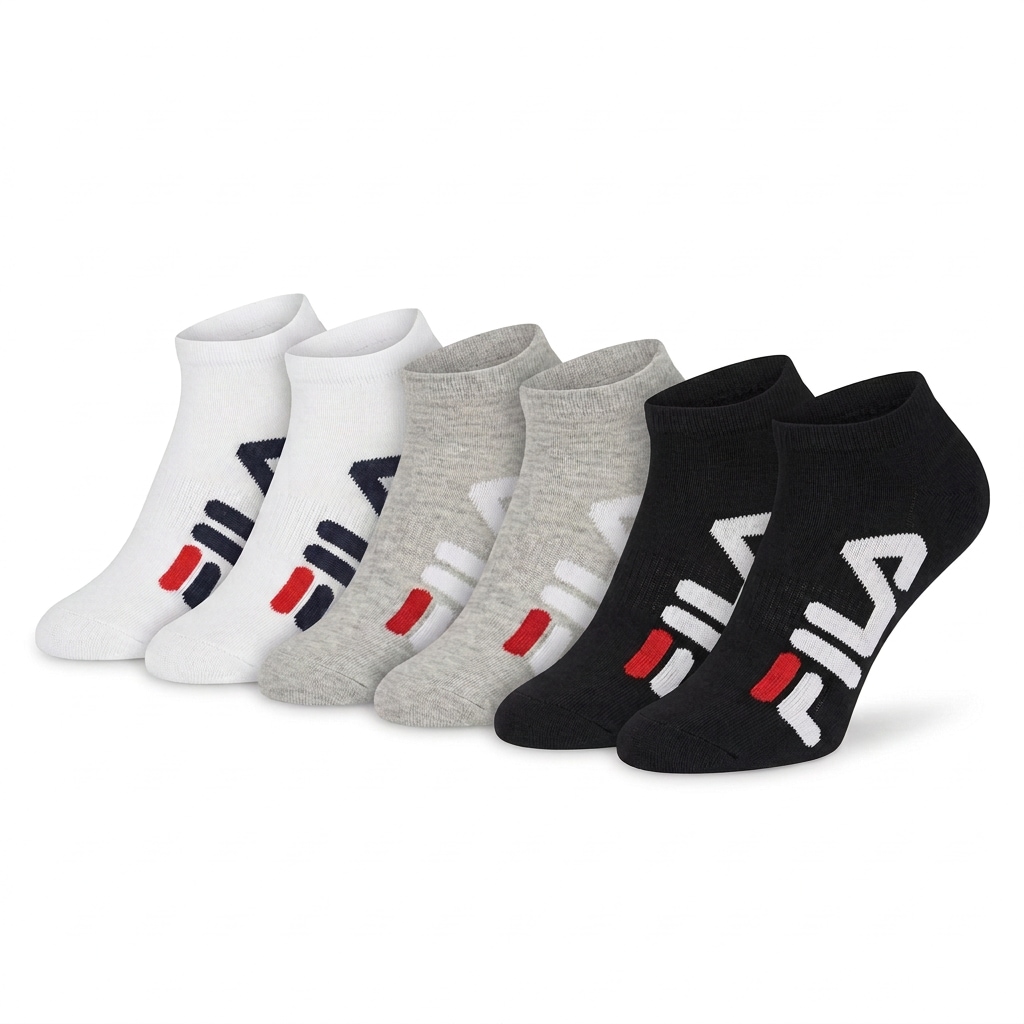Fila Chaussettes »UNISEX INVISIBLE  SOCKS« 6 paires,  grand logo de marque sur le côté