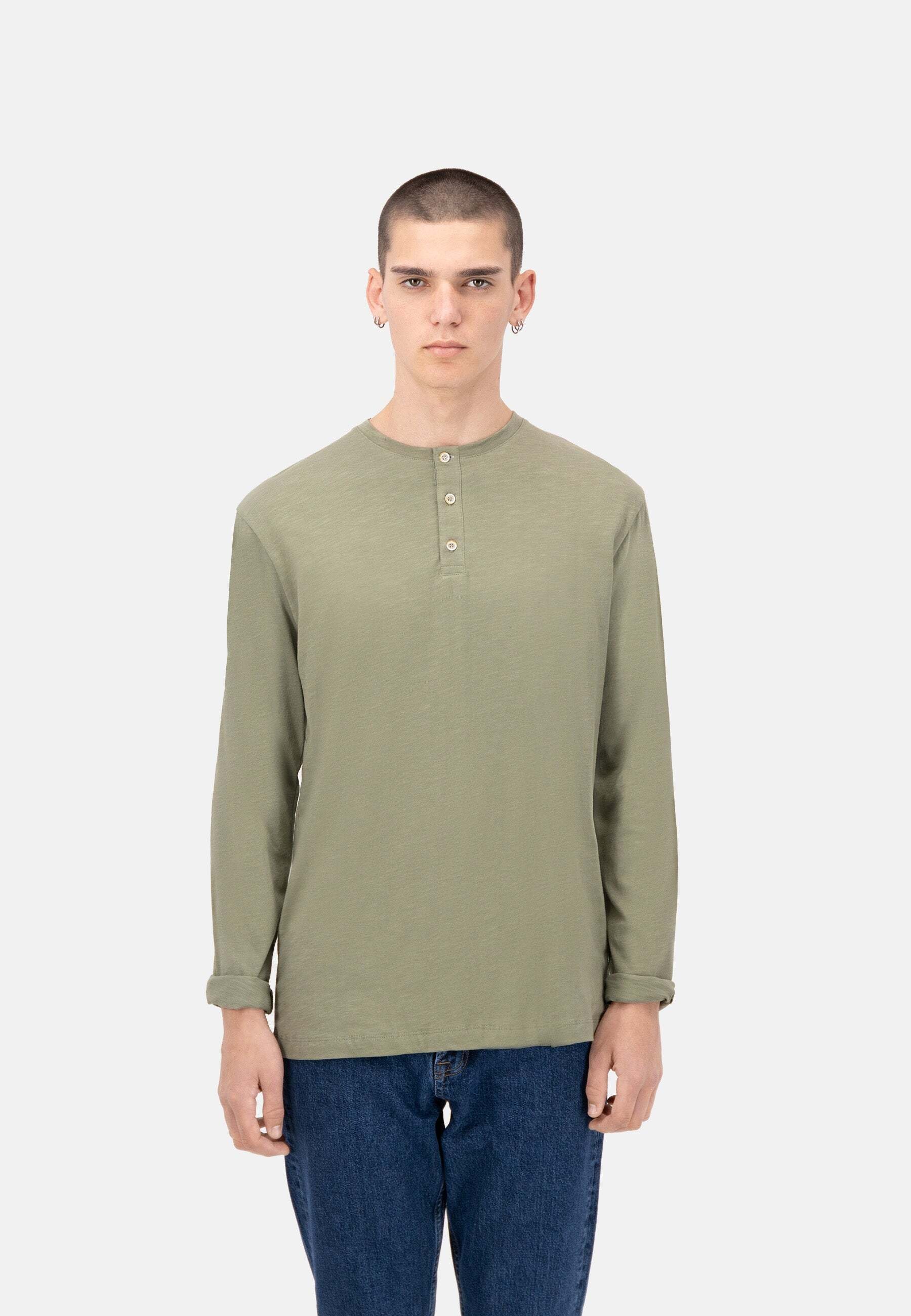 colours & sons T-shirt à manches longues »colours & sons Langarmshirts Henley - Slub«
