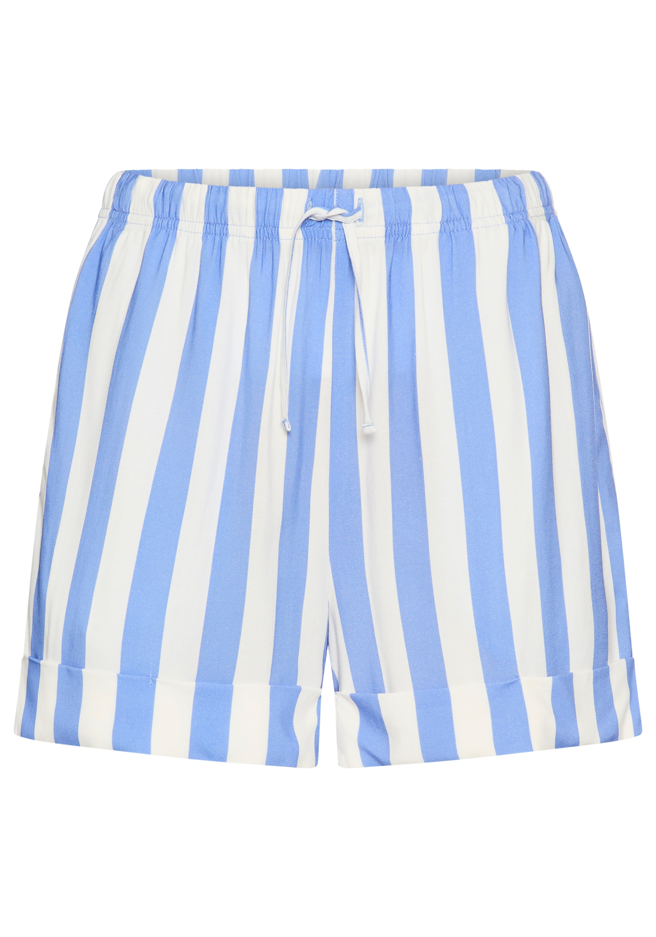 s.Oliver Schlafshorts  mit breitem Aufschlag am Saum
