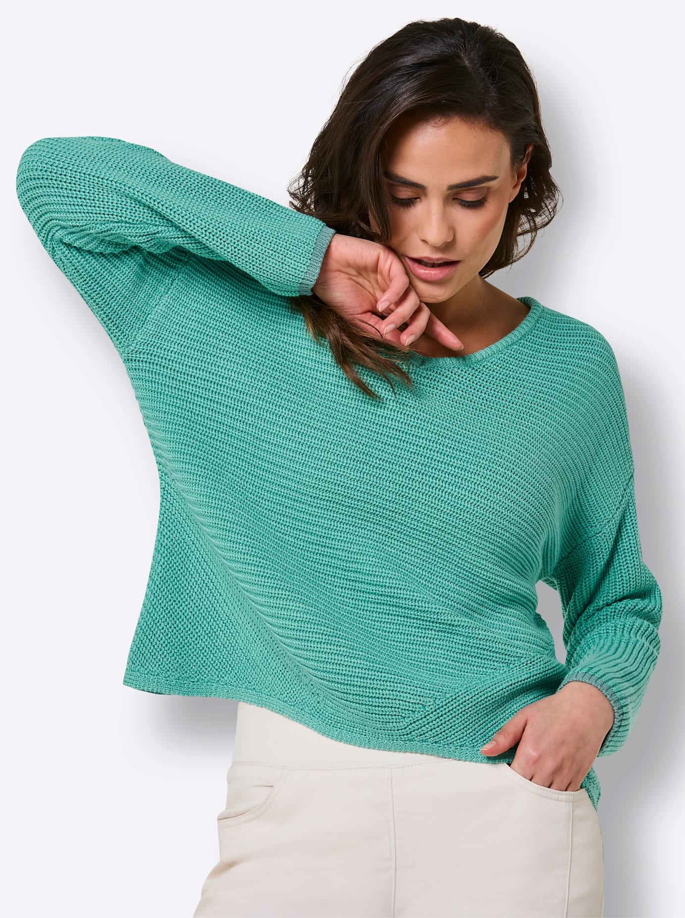 CREATION L PREMIUM Pull en tricot »Lyocell-Baumwoll-Pullover«