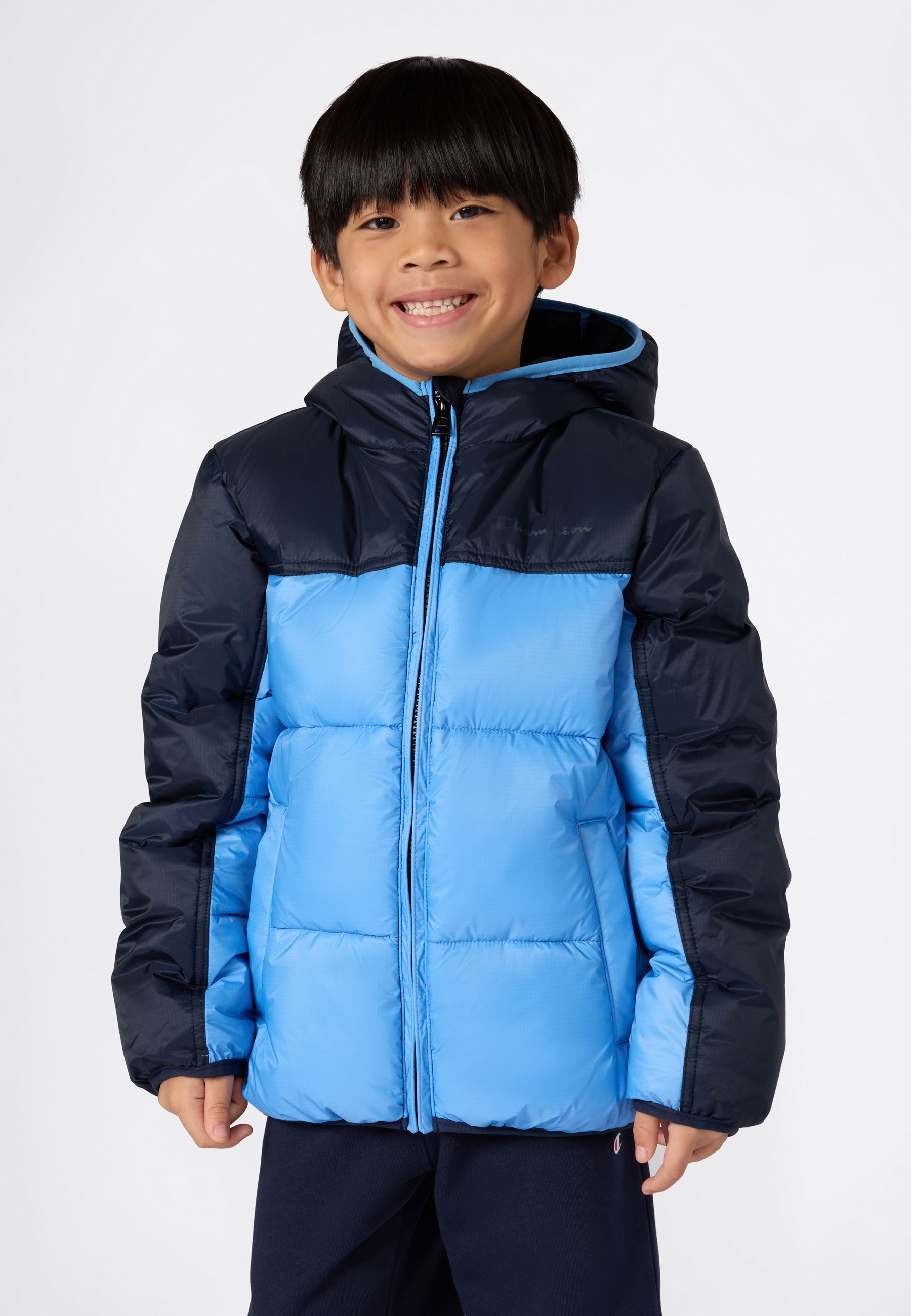 Champion Steppjacke »Colorblock Outdoor Hooded Jacket« 1 Stk. tlg. für aktive Tage und Training, sportlicher Stil, mit Kapuze