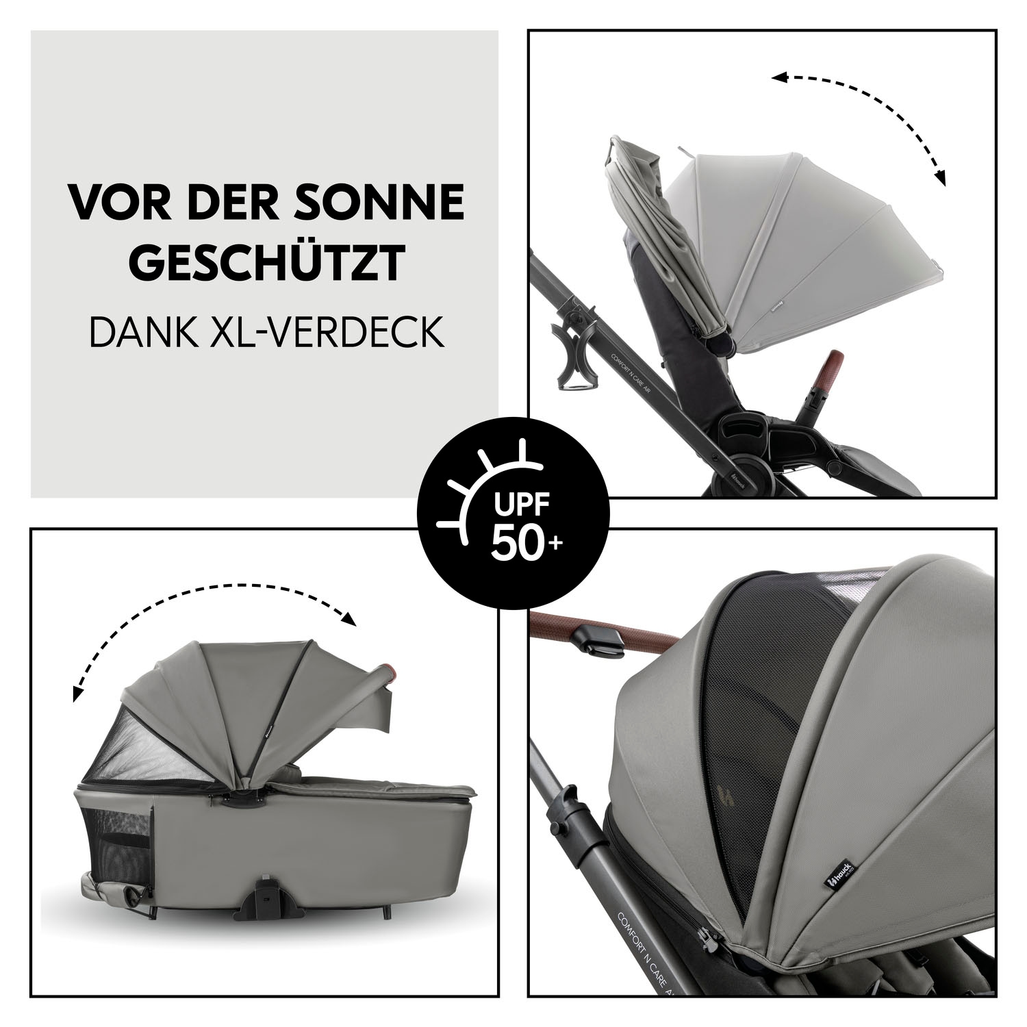 Hauck Kombi-Kinderwagen »Comfort N Care Air« 22 kg Belastbarkeit bis 22 kg