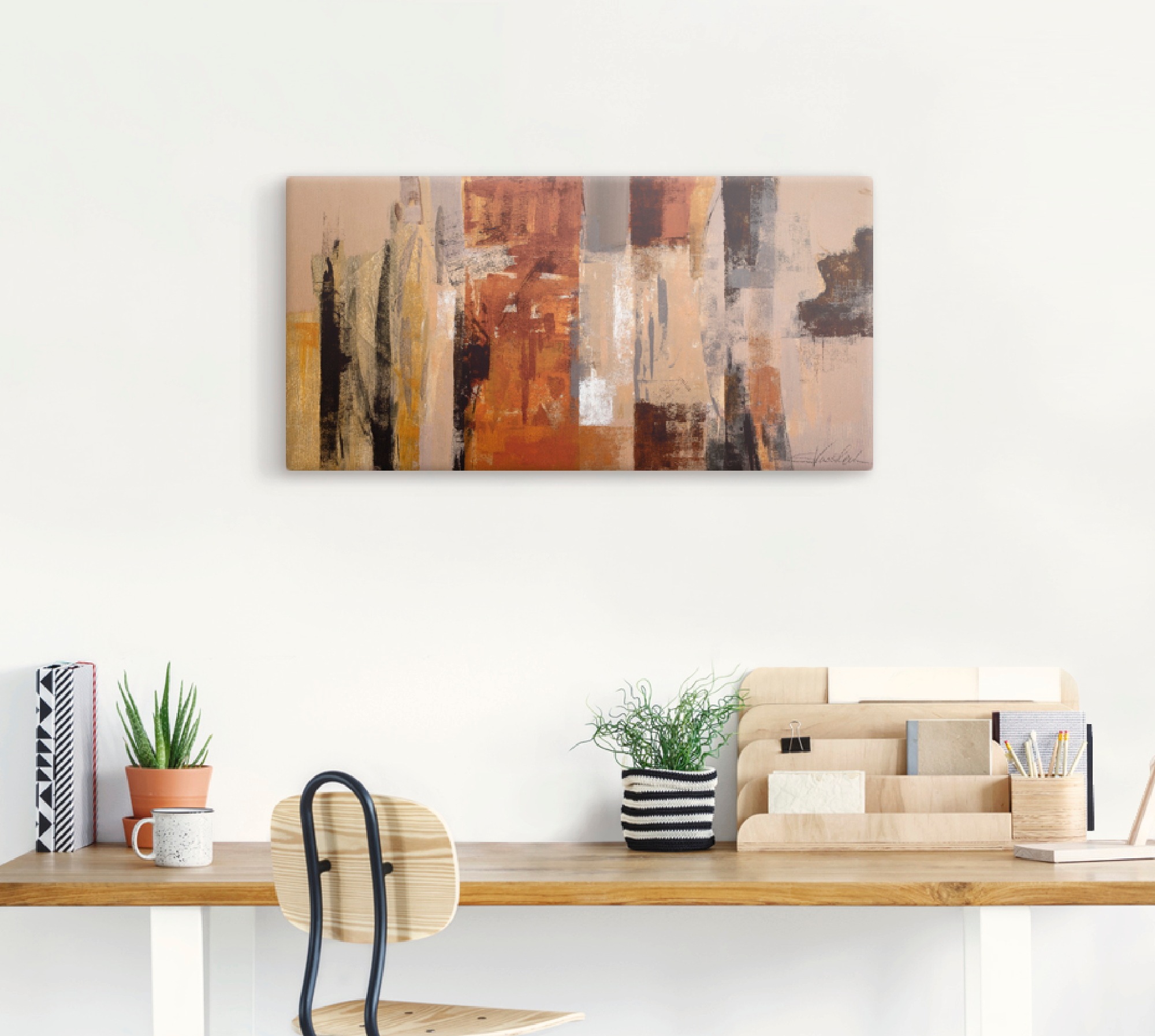 Artland Wandbild »Stadt-Morgen« Gegenstandslos 1 Stk. tlg. als Leinwandbild, Poster in verschied. Grössen