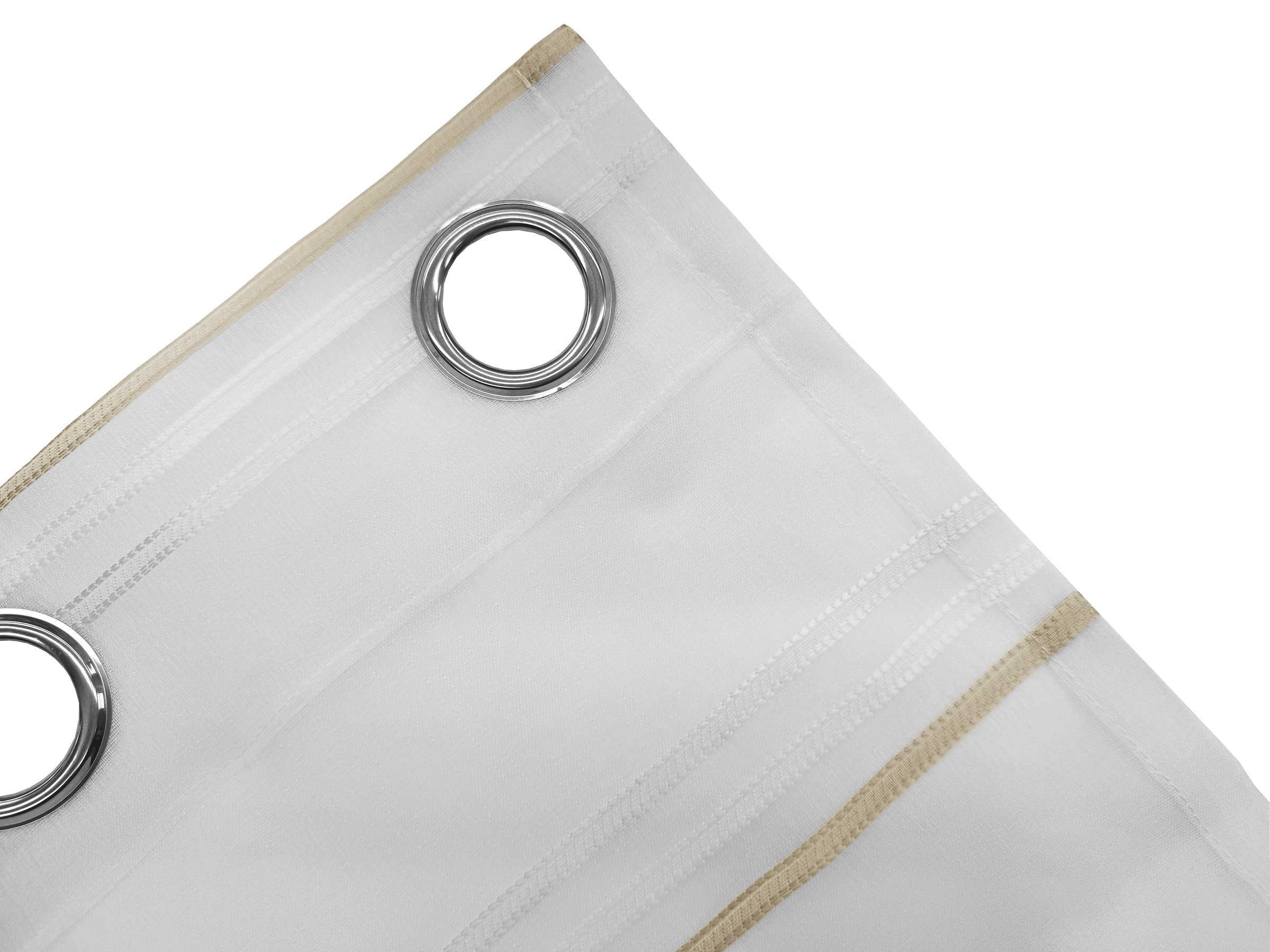 GOODproduct Gardine »Sirii« Ösen 1 Stk. tlg. Halbtransparent, angenehme Haptik, mit Streifen, modern