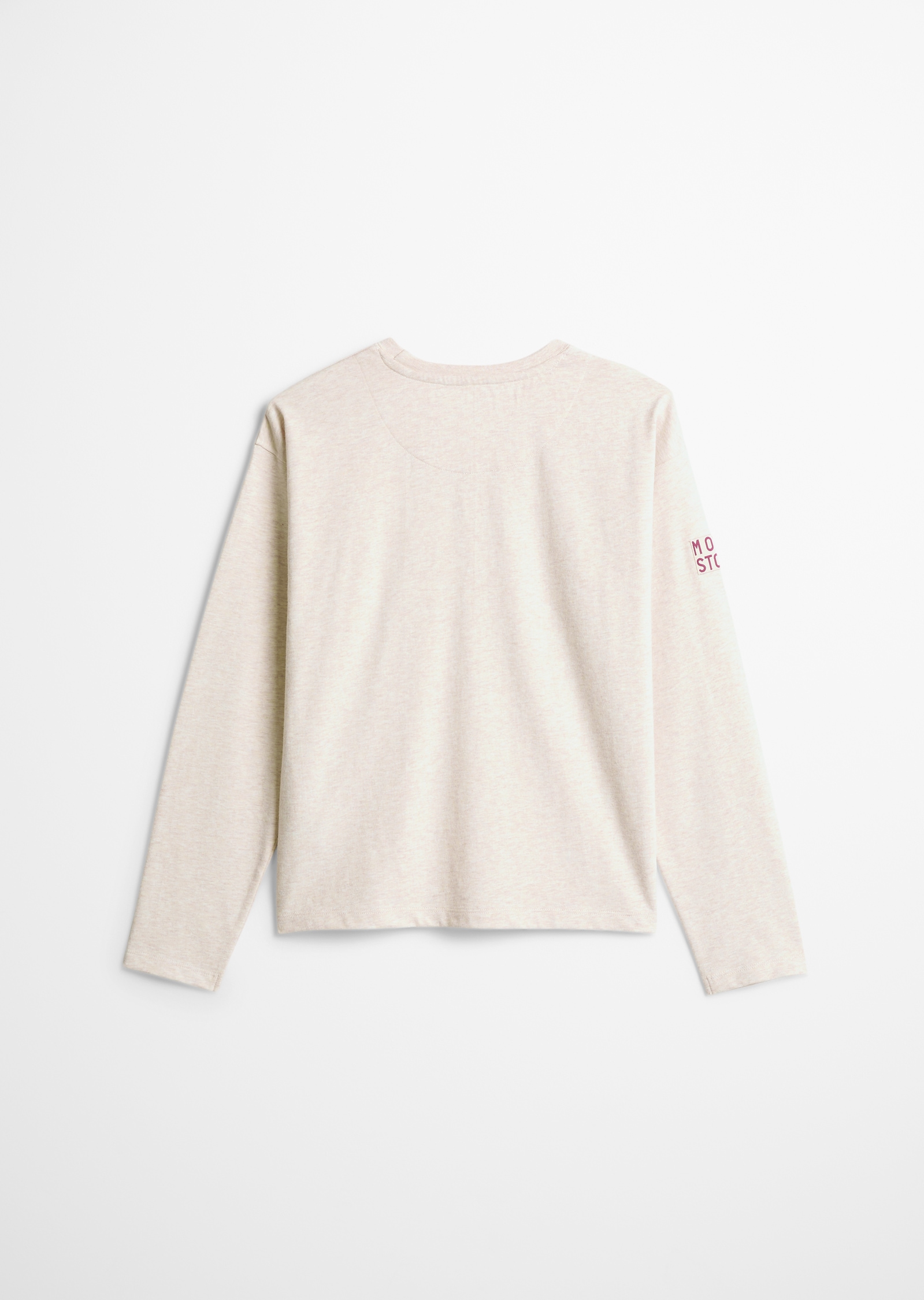 Marc O'Polo Langarmshirt »Md.-Longsleeve« melierte Optik, kontrastfarbener Print