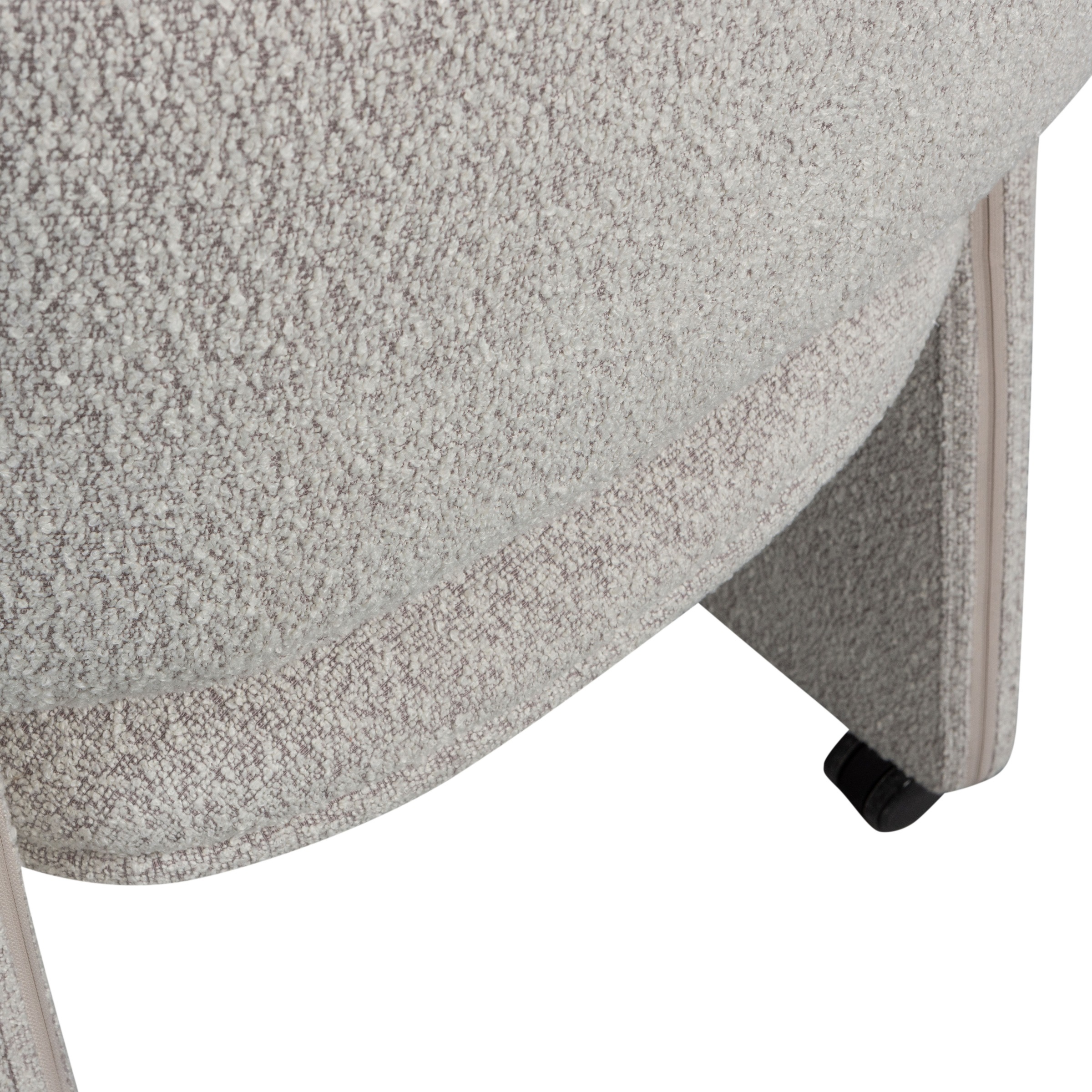 WOOOD Esszimmerstuhl »Lyric mit Ceyo-Bouclé-Bezug und Rollen B 59 x T 58 x H 79 cm« () Tragkraft 120 kg, Hohe Verschleissfestigkeit, montiert geliefert