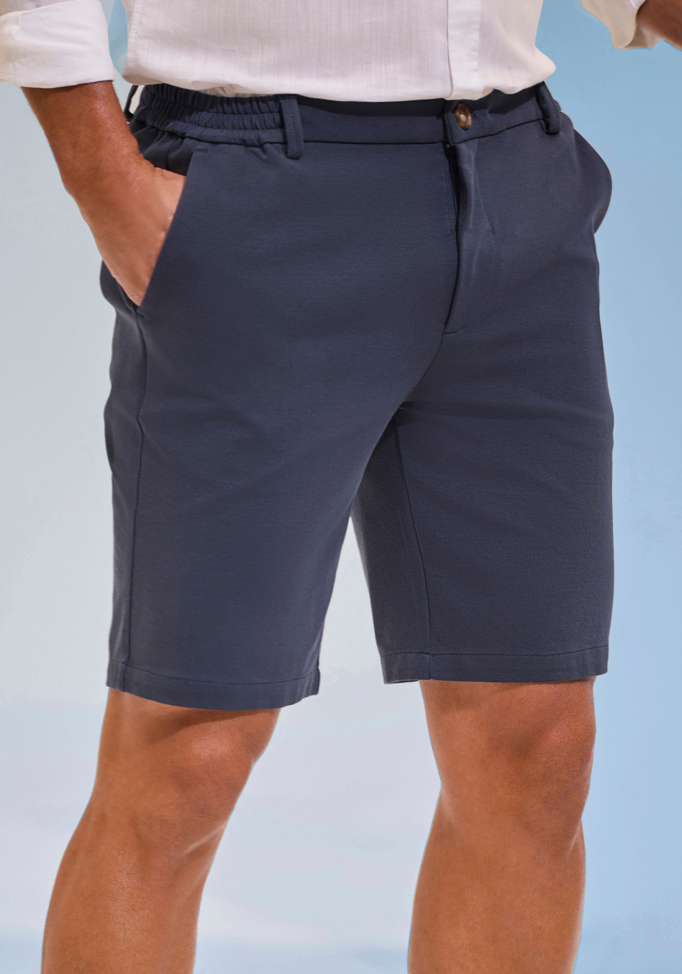H.I.S Short », Dehnbund-Hose mit seitlichem Gummizug,  auch in grossen Grössen«  Komfortbund - besonders bequem