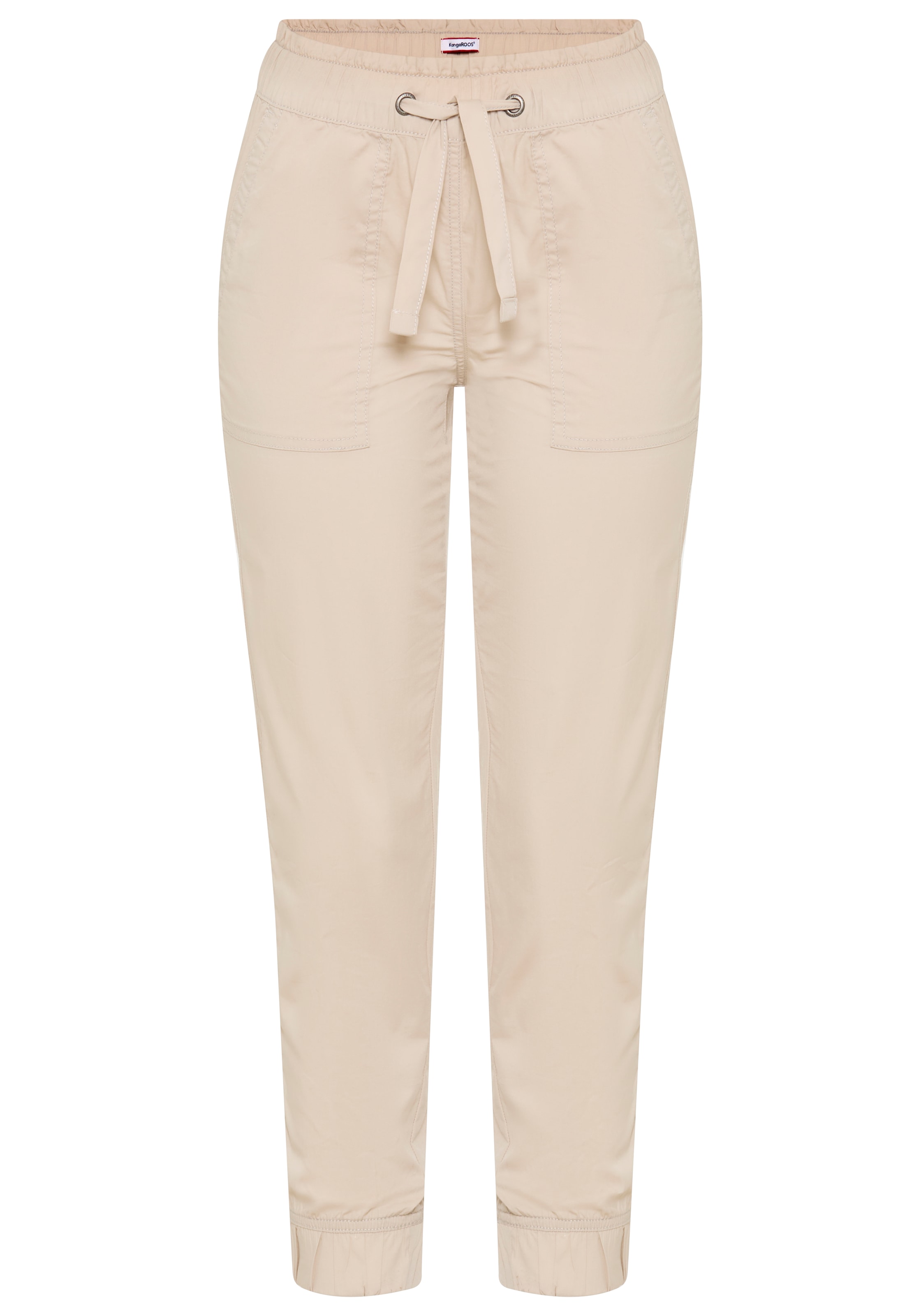 KangaROOS Paperbag-Hose  Casual Popeline-Hose, gerades Bein, Loose Fit