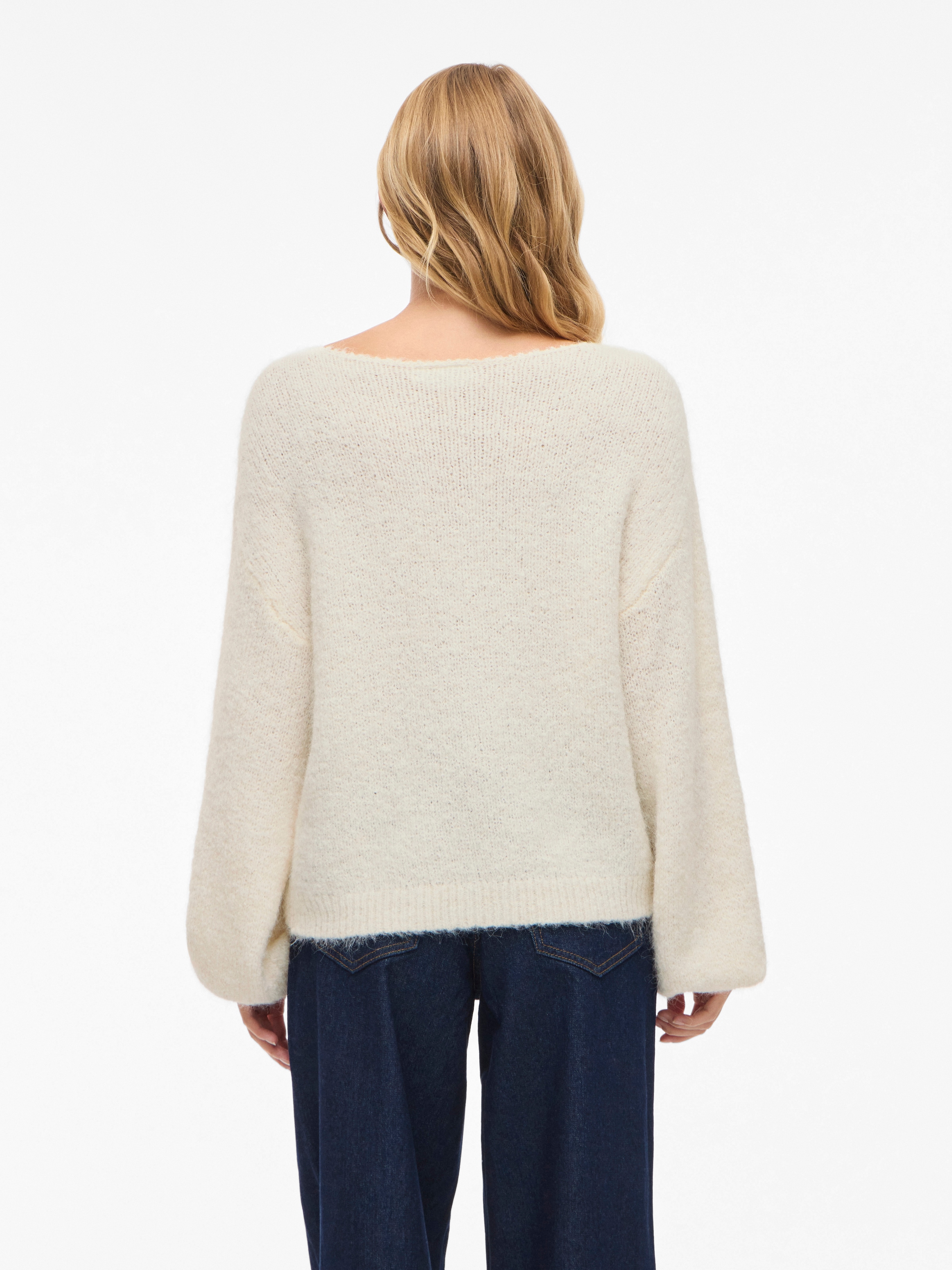 Vila Pull en tricot »VIMARLEY L/S KNIT PULLOVER- NOOS« mélange de matériaux, coupe régulière