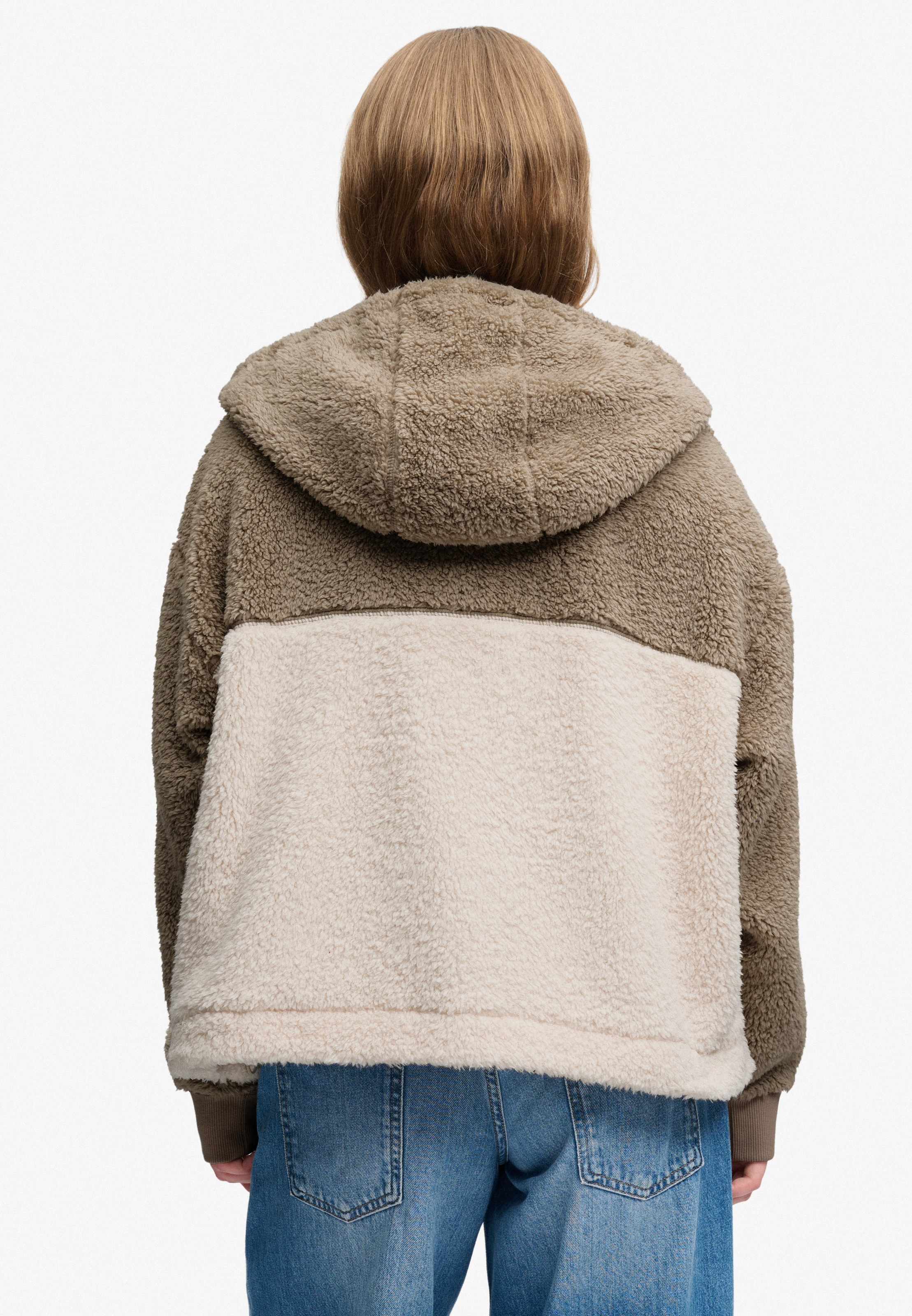 Superdry Kapuzensweatjacke »SUPER SOFT ZIPHOOD« Kunstfaser, oversize