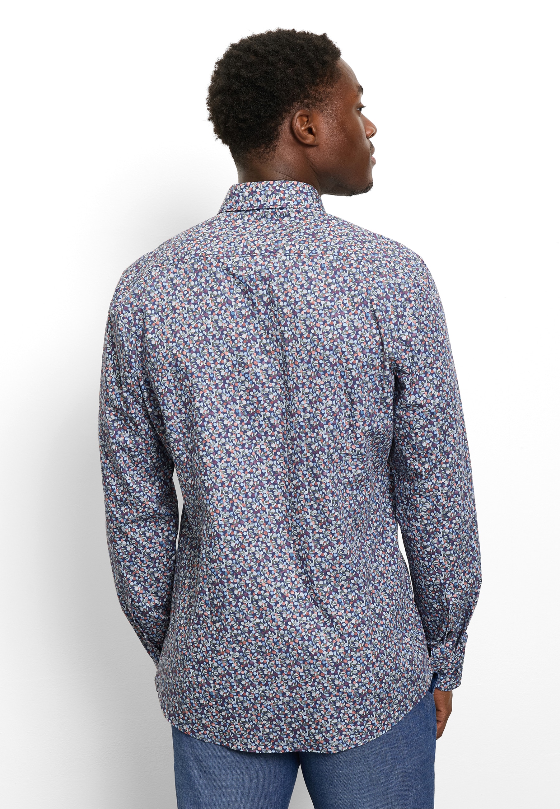 OLYMP Chemise à manches longues »Level Five« Businesshemd, body fit, New York Kentkragen, florales Muster