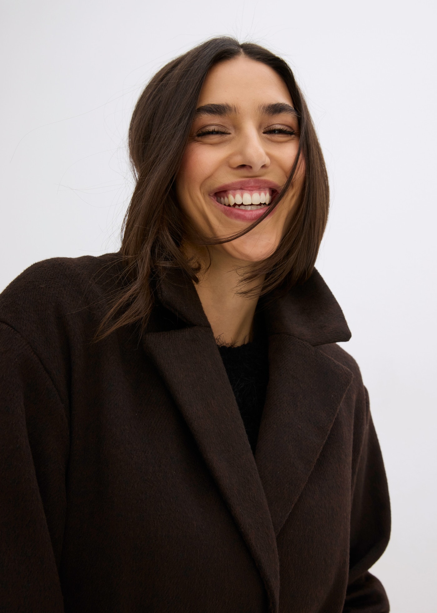 bonprix Wintermantel Oversize-Passform, mit Reverskragen, aus Polyester