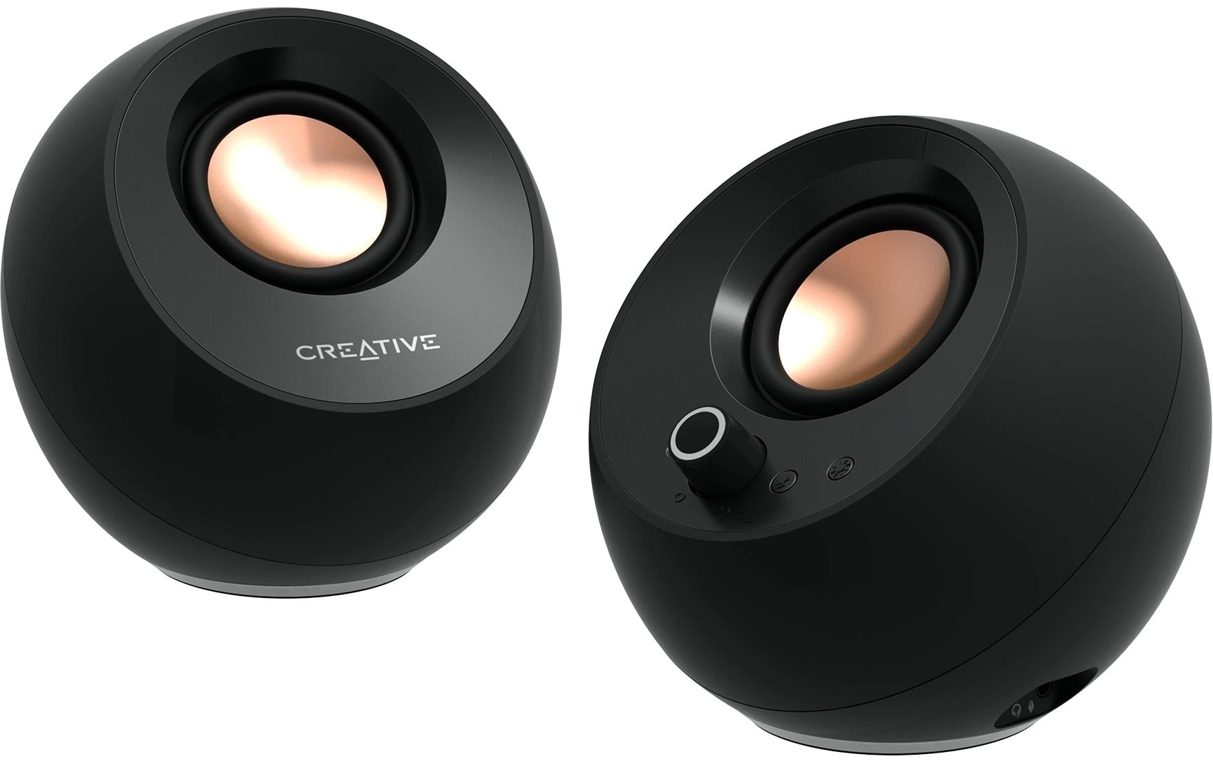 Creative Haut-parleurs pour PC »Pebble Pro, 2.0, Bluetooth 5.3, USB Audio, RGB« ( ) entrée AUX 3,5 mm