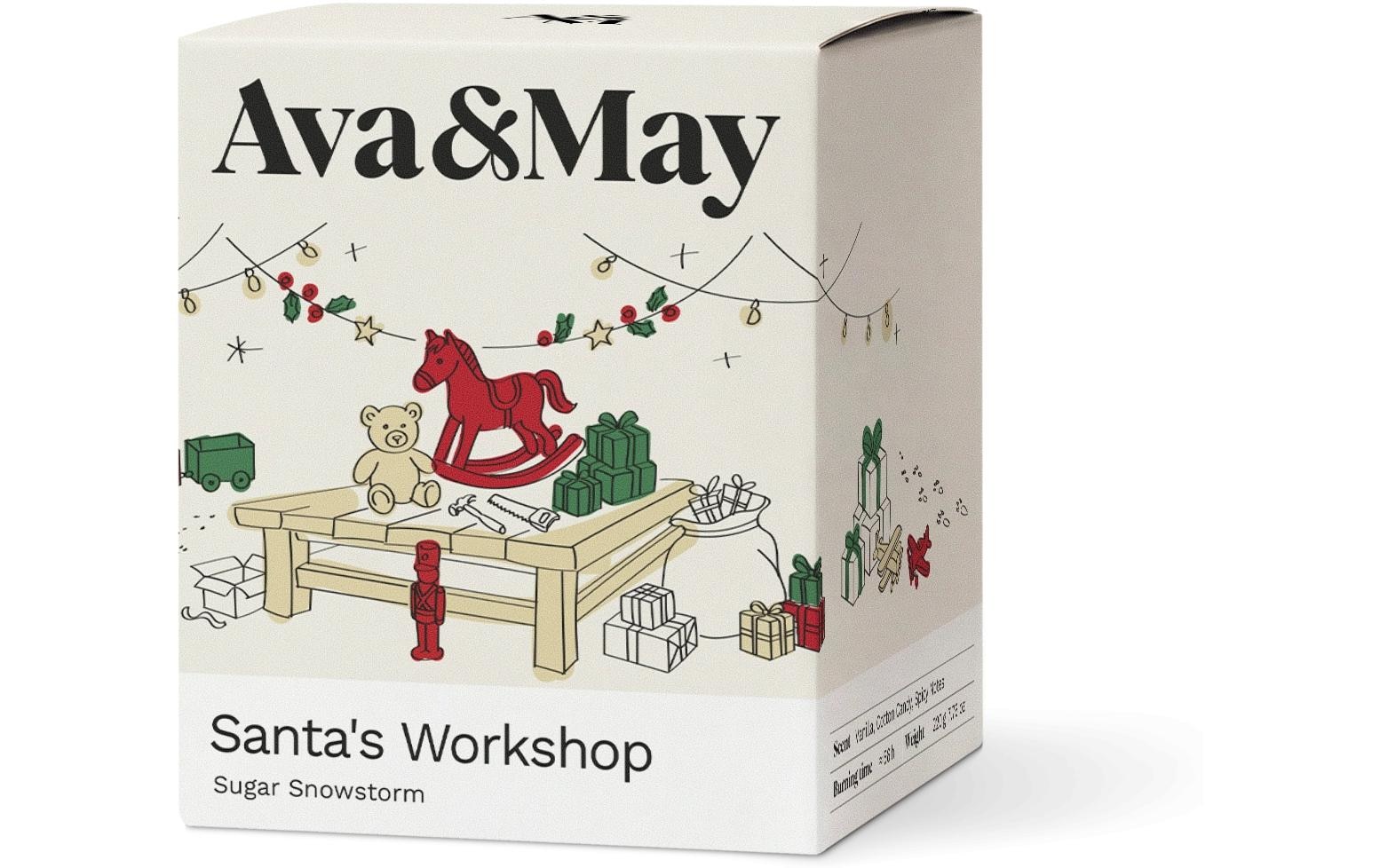 AVA & MAY Bougie parfumée »Duftkerze Santa's Workshop 220 g«
