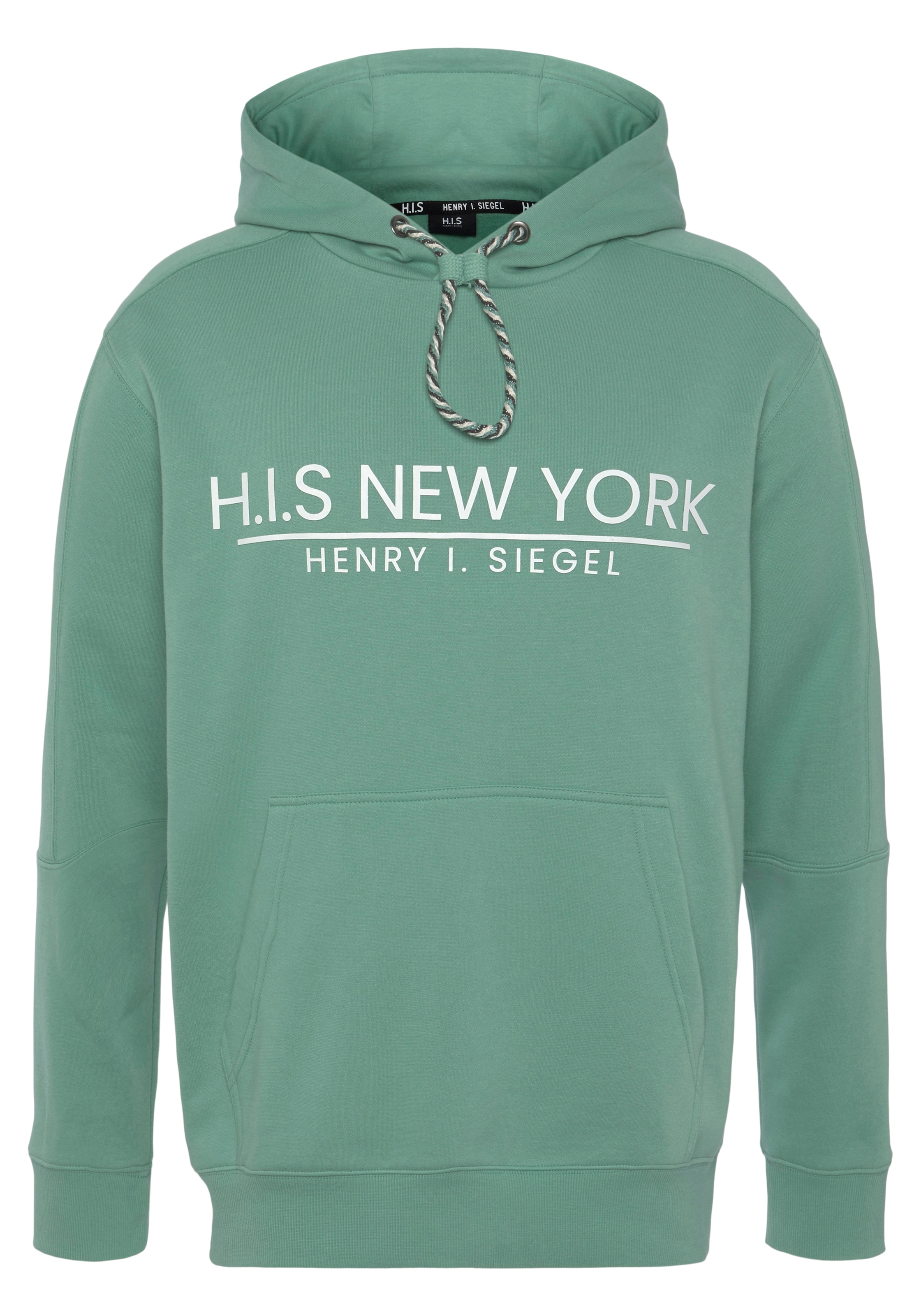 H.I.S Sweatshirt , bedrucktes Design,  mit Kapuze und Kordel,  aus Baumwollmischung
