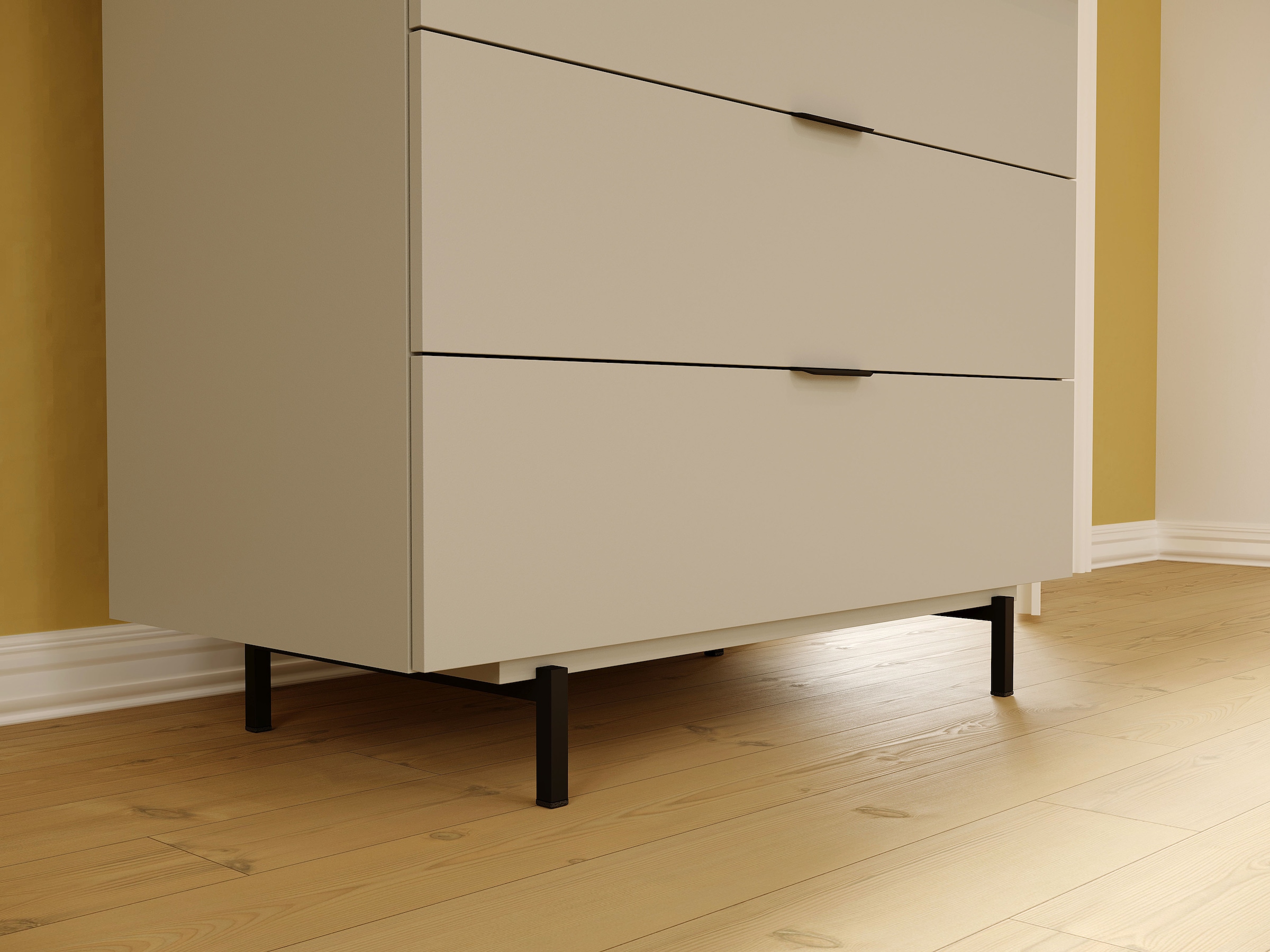 GERMANIA Babymöbel-Set »Tomino« Set, 4 Stk. tlg. modernes Design, mitwachsendes Komplett-Set mit grossem Schrank