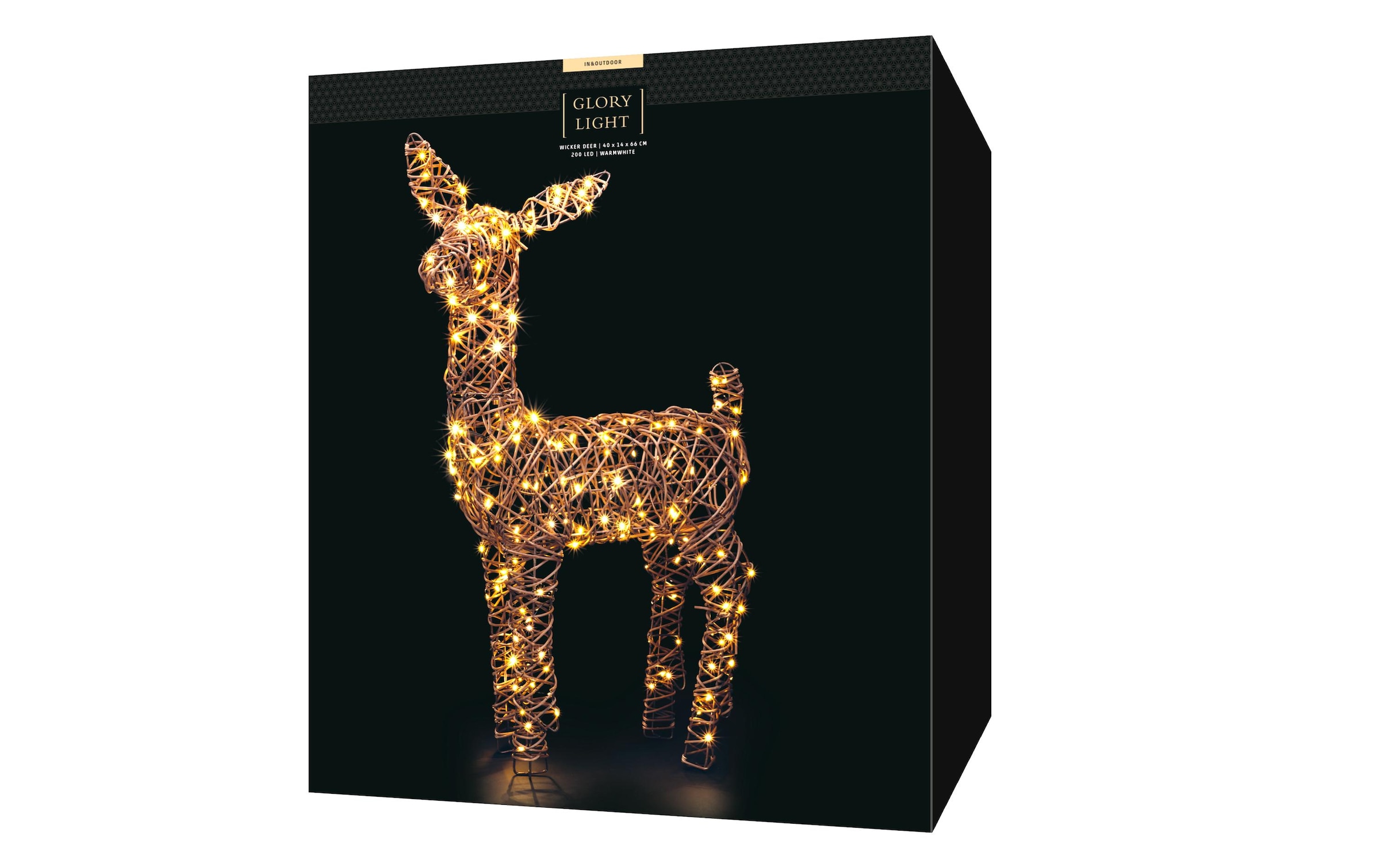 STT Figurine décorative LED »Wicker deer«