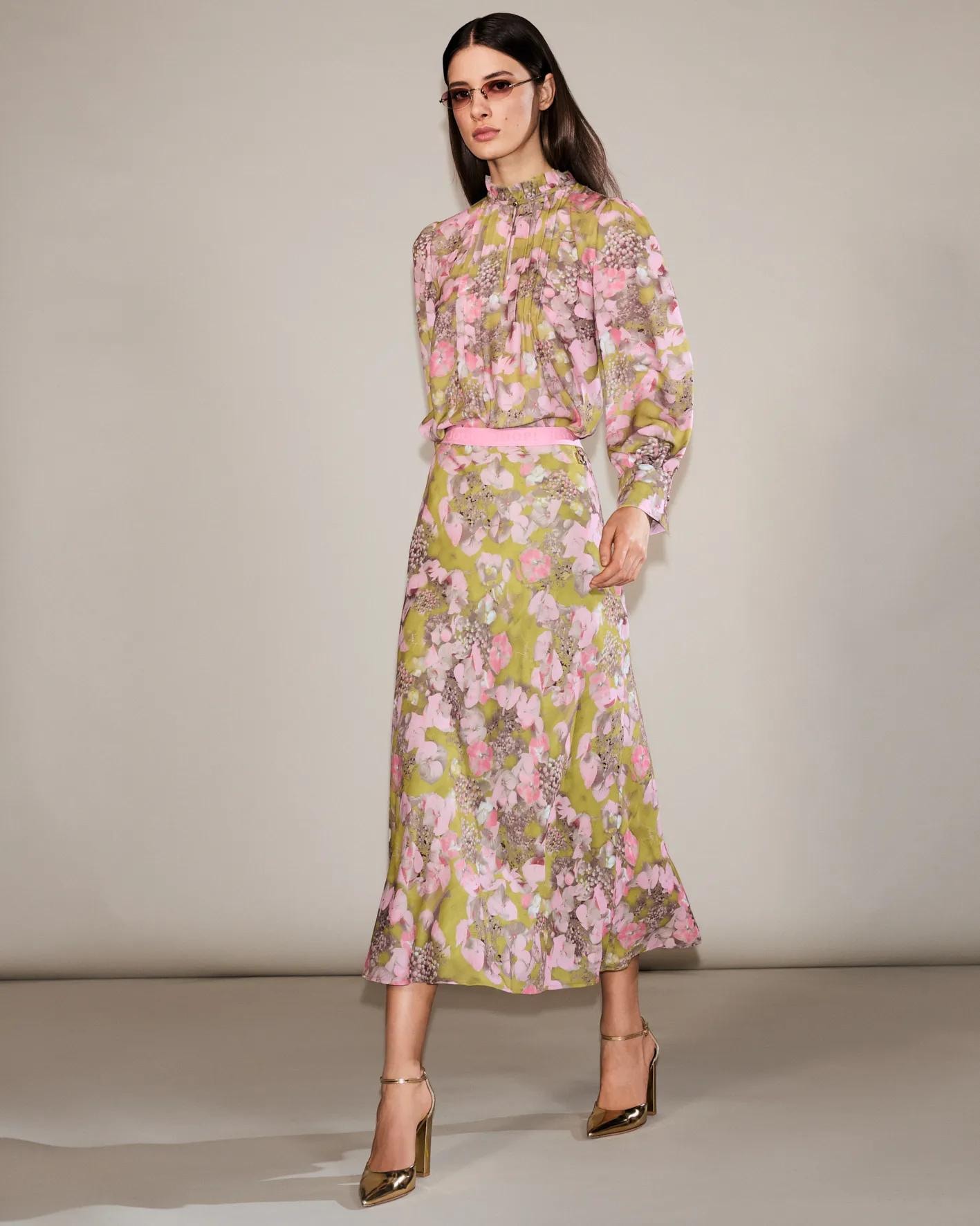 JOOP! Schlupfbluse »Belmira« mit allover Blumenprint