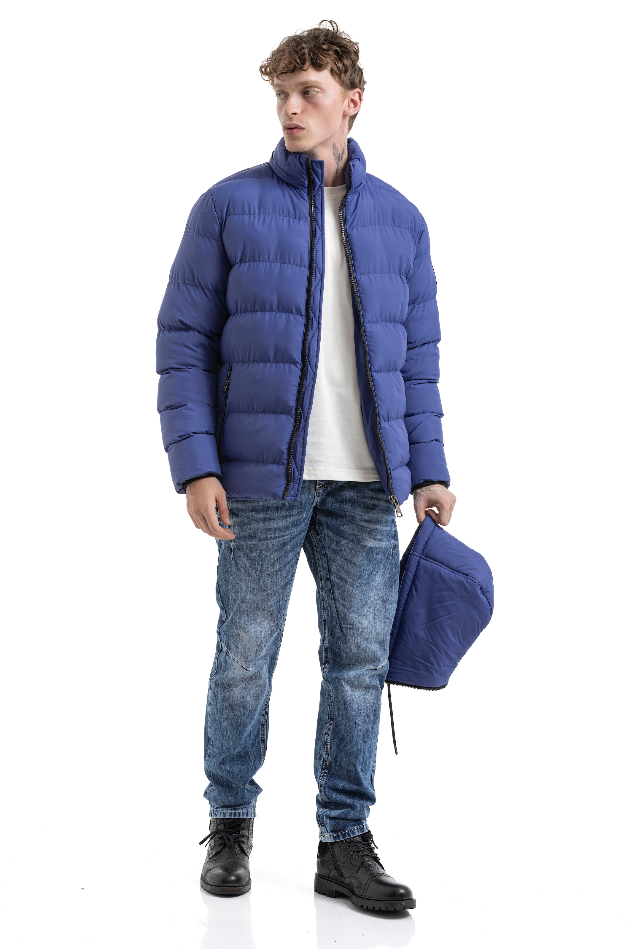 Cipo & Baxx Steppjacke mit Kapuze