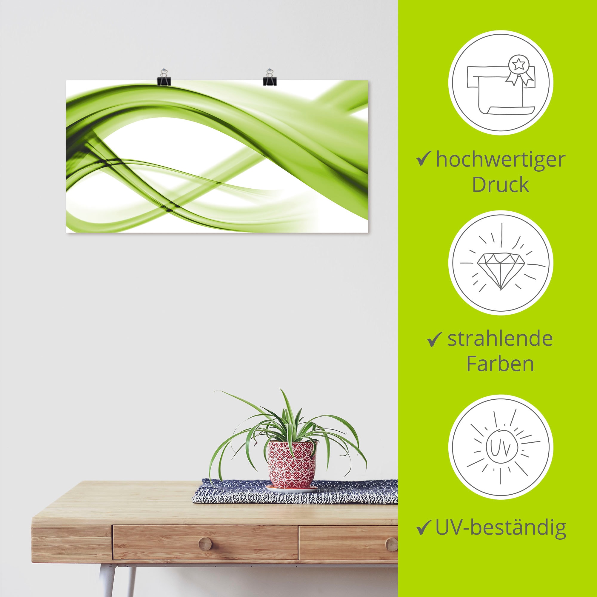 Artland Wandbild »Abstrakte Komposition« Gegenstandslos 1 Stk. tlg. als Leinwandbild, Poster in verschied. Grössen