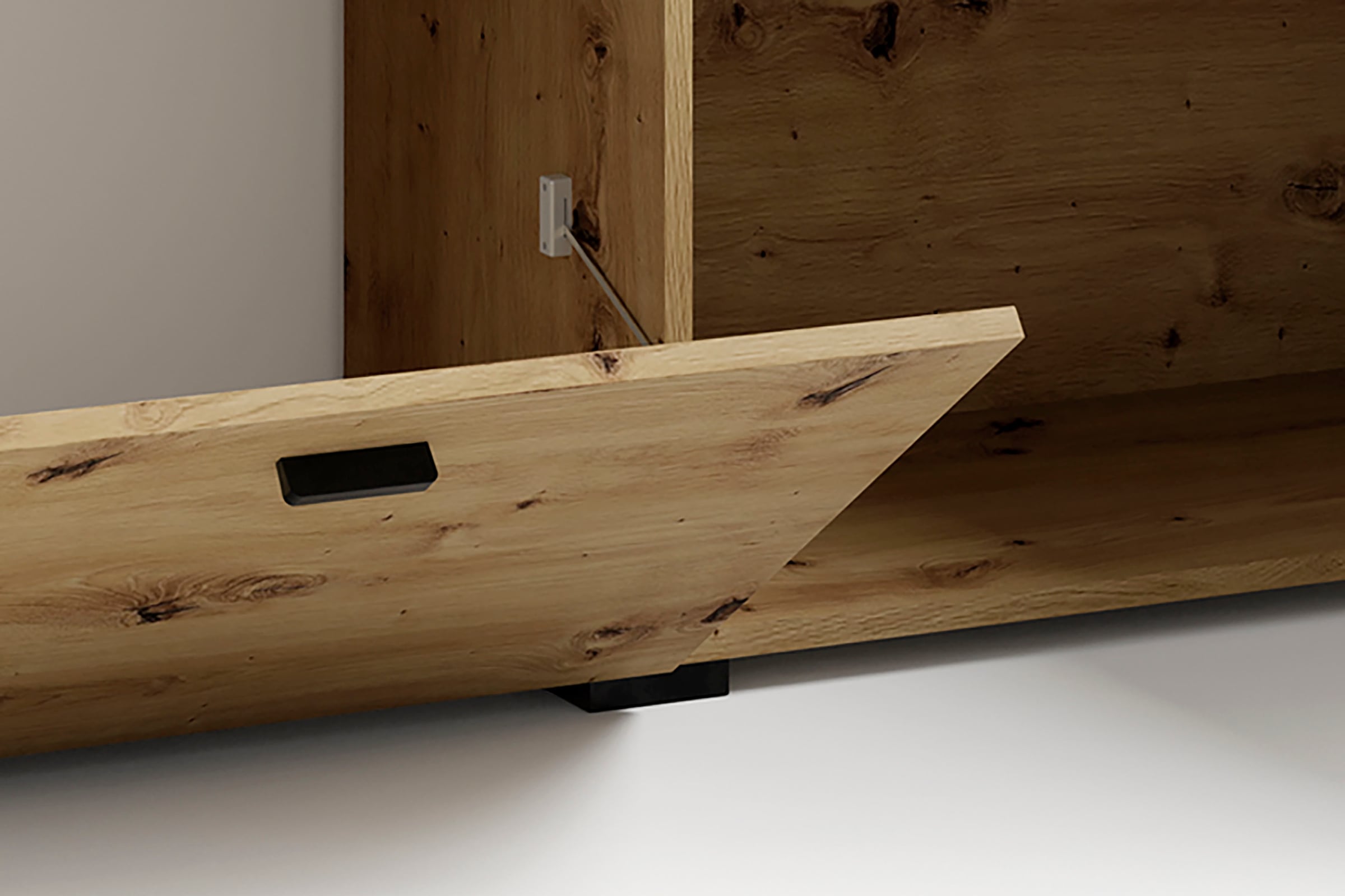 byLIVING Sideboard »Frame« 1 cuis tlg. moderne Kommode mit Metalleinsatz und Glasplatte, 200cm breit.