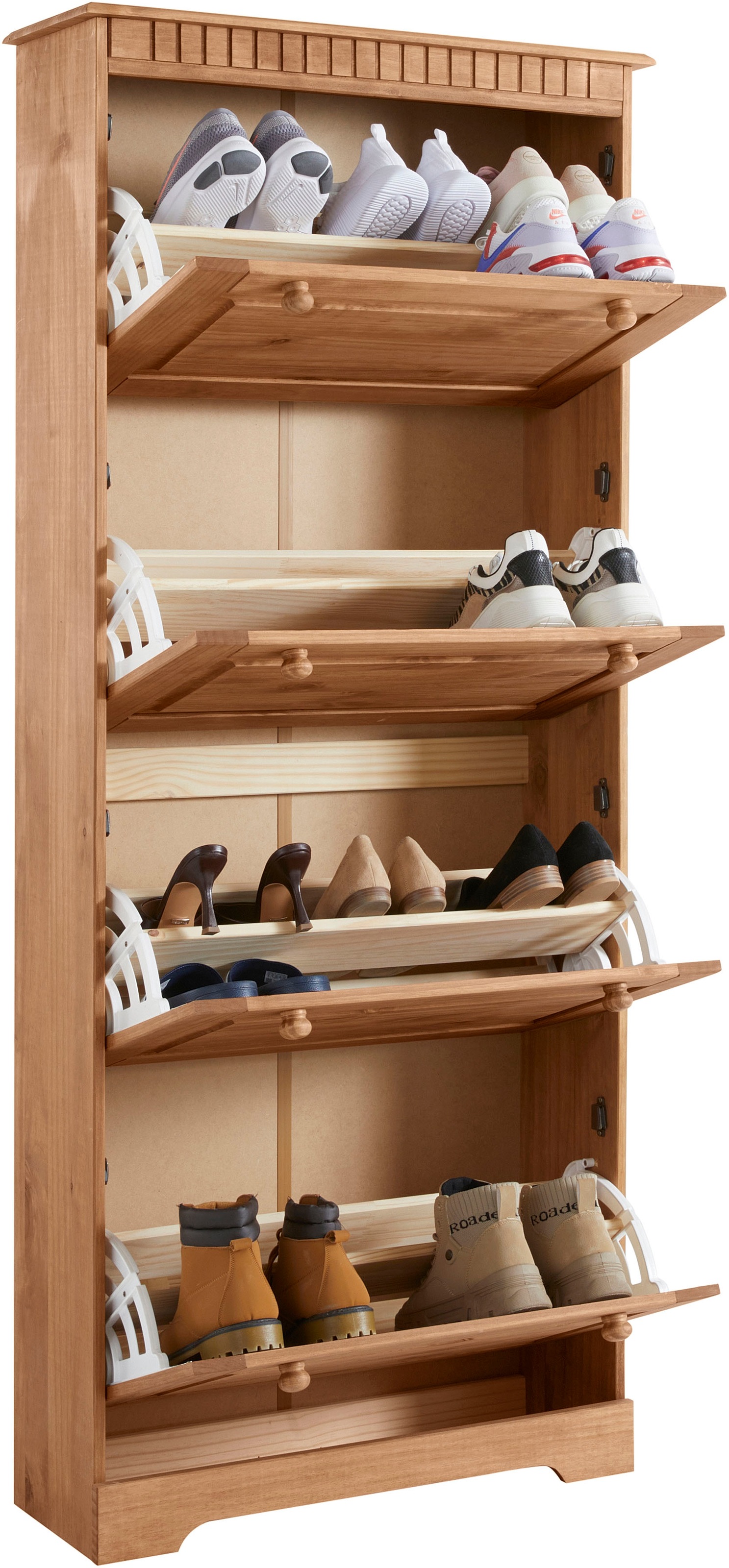 GOODproduct Armoire à chaussures »Lisa« mit 4 Klappen, Höhe 172 cm, Breite 75 cm