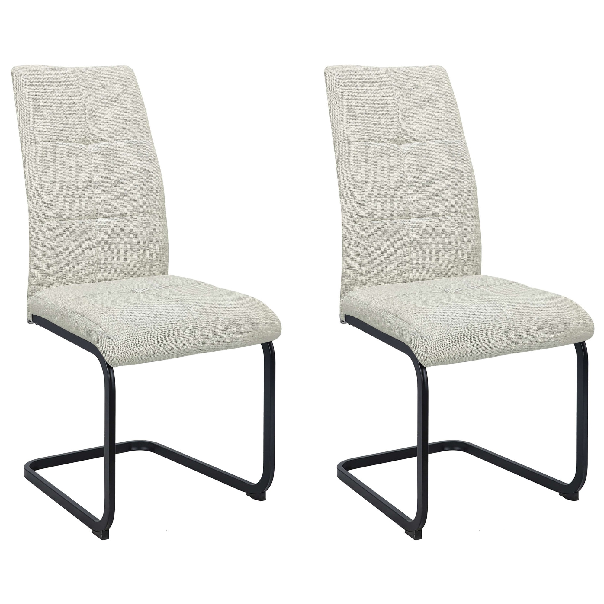 GOODproduct Chaise de salle à manger »Calgoty« (Ensemble) 2 cuisFreischwinger