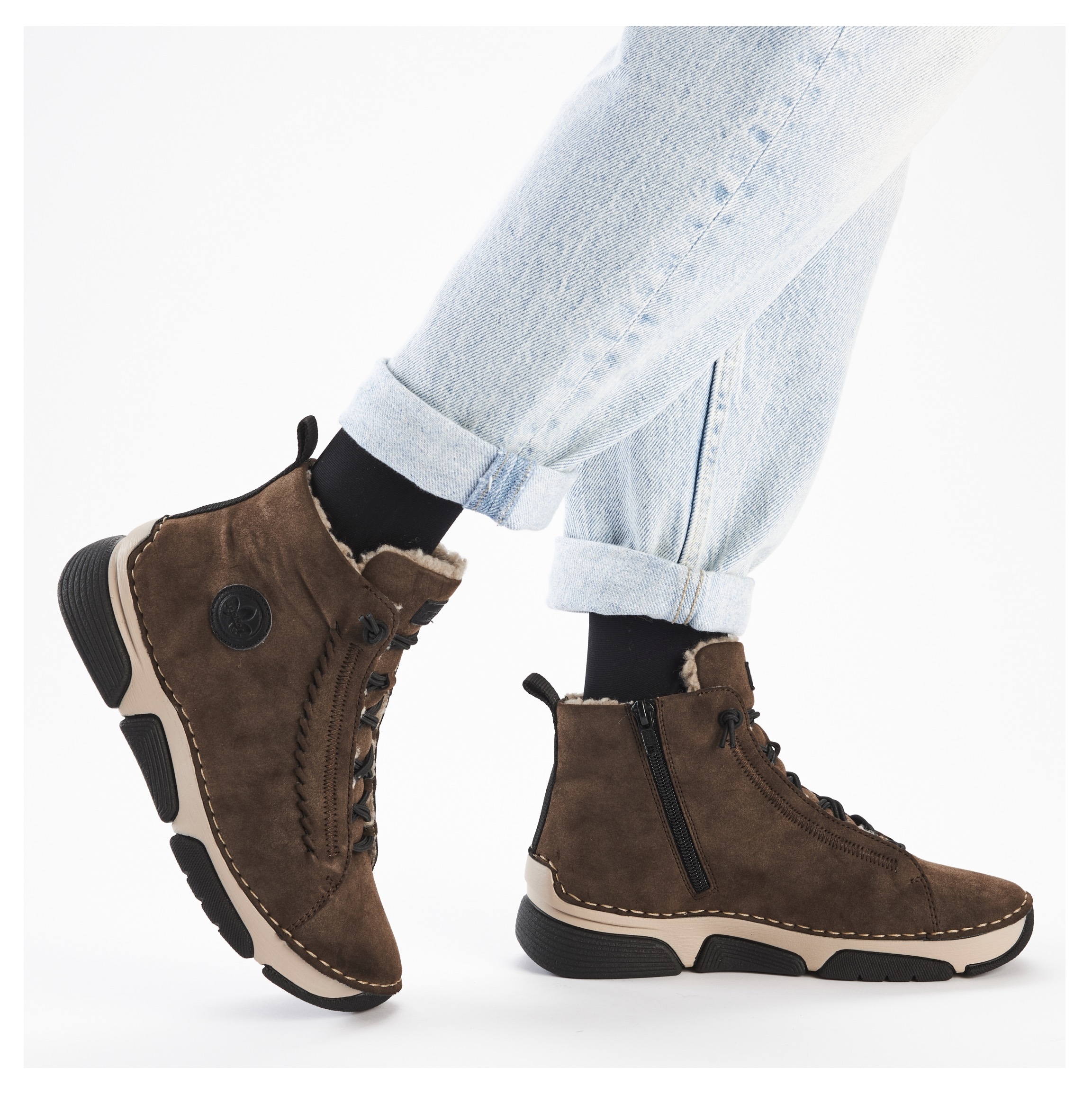 Rieker Winterboots  Winterstiefelette, Outdoorboots, Warmfutter, mit Innenreissverschluss